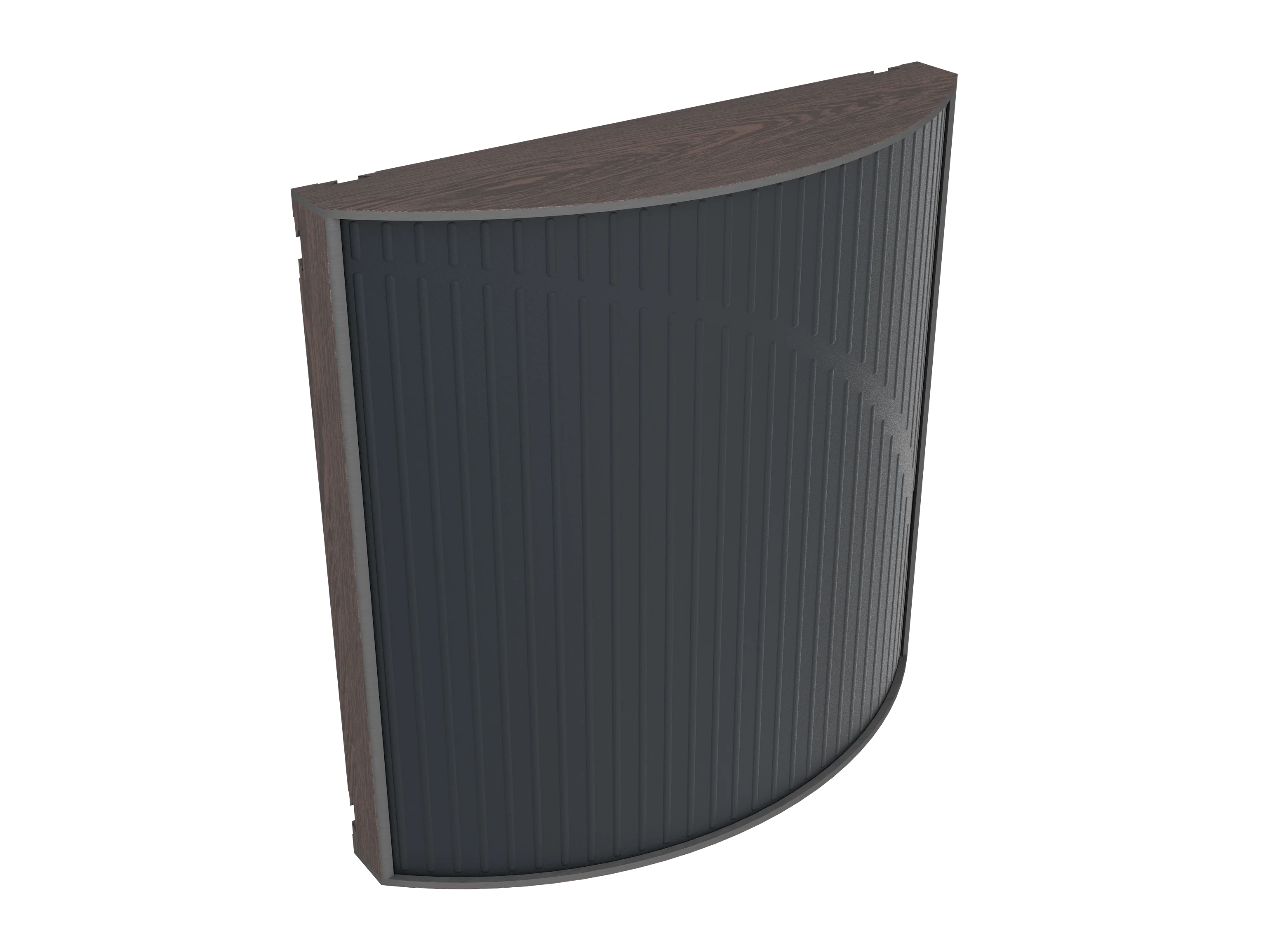 Vicoustic Cinema Round Ultra VMT Sound Absorbing Acoustic Panel in Black and Dark Wenge