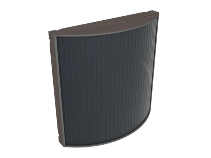 Vicoustic Cinema Round Ultra VMT Sound Absorbing Acoustic Panel in Black and Dark Wenge