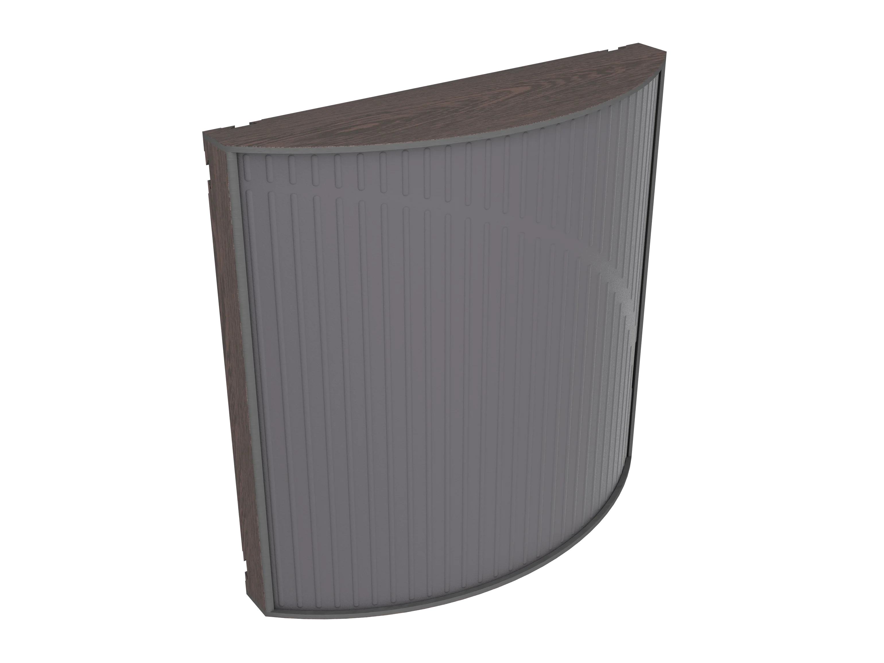 Vicoustic Cinema Round Ultra VMT Sound Absorbing Acoustic Panel in Grey and Dark Wenge