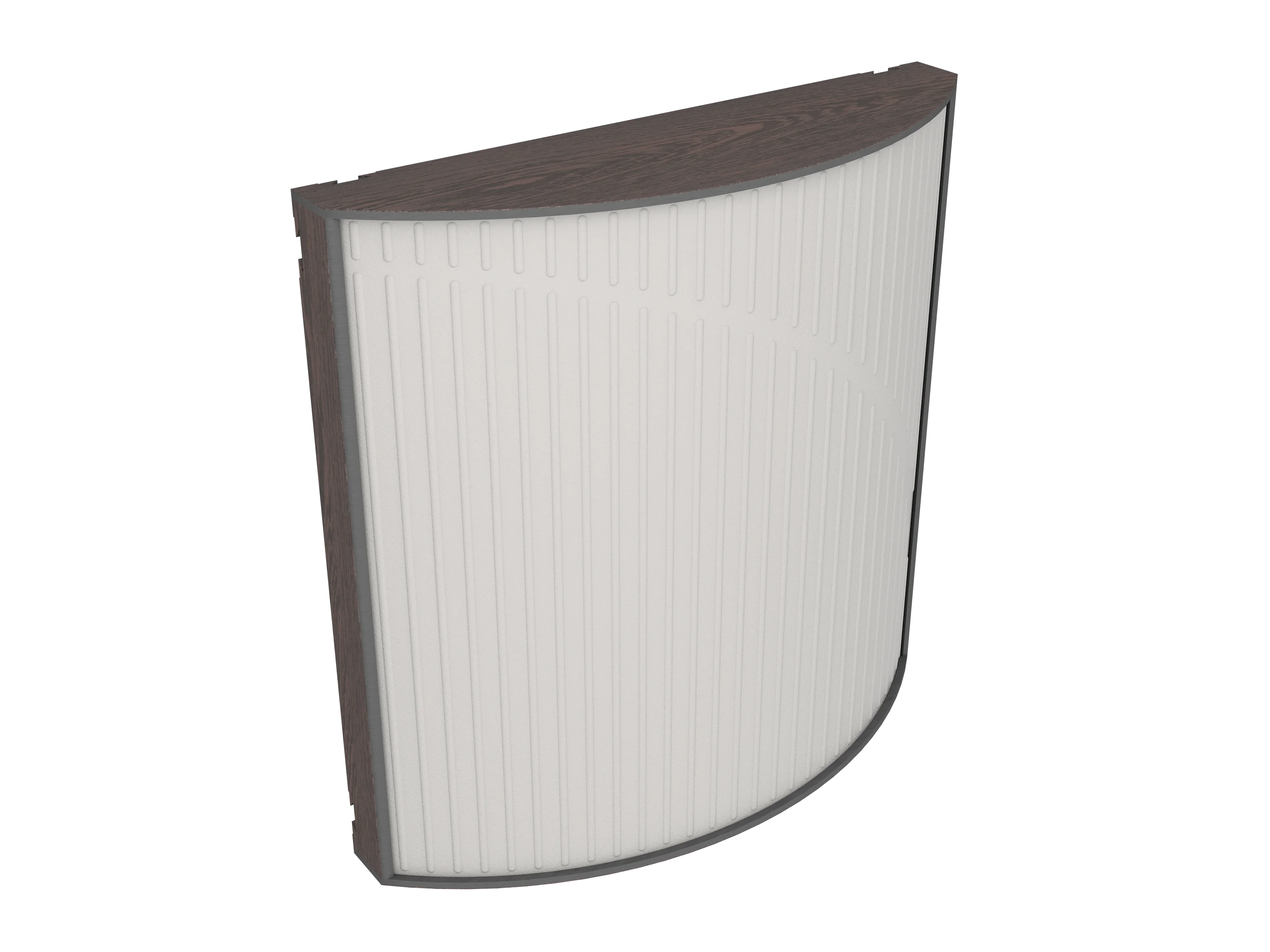 Vicoustic Cinema Round Ultra VMT Sound Absorbing Acoustic Panel in Light Grey and Dark Wenge