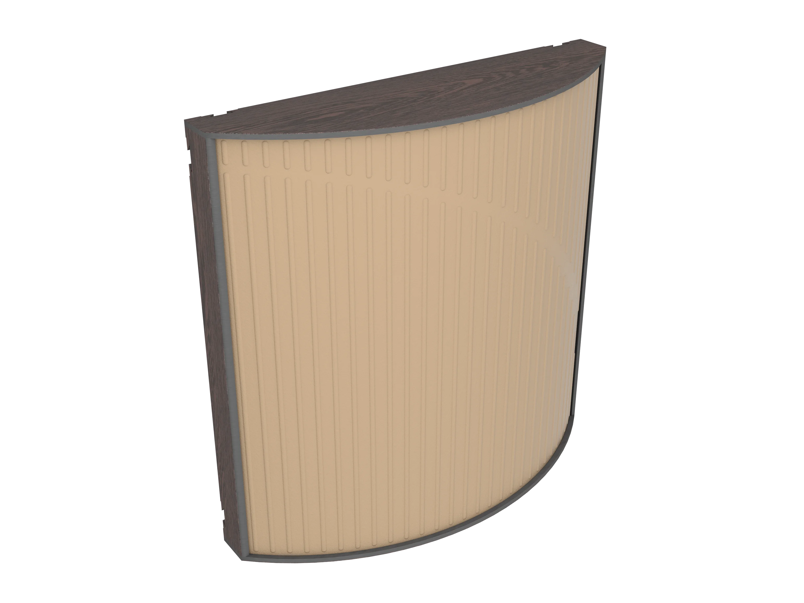 Vicoustic Cinema Round Ultra VMT Sound Absorbing Acoustic Panel in Beige and Dark Wenge