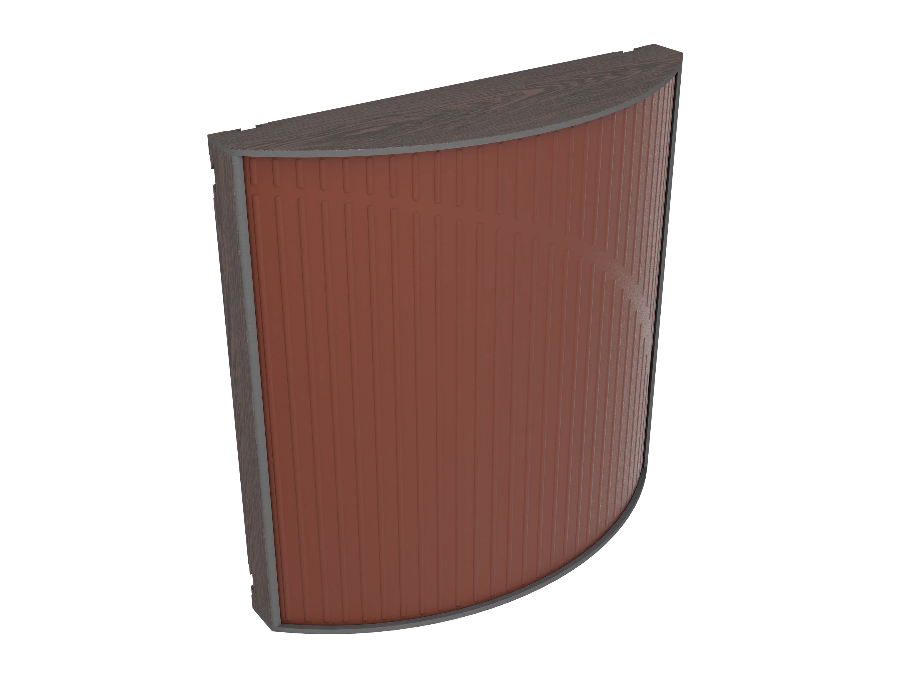 Vicoustic Cinema Round Ultra VMT Sound Absorbing Acoustic Panel in Brown and Dark Wenge