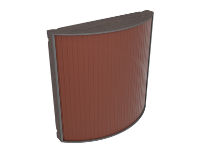 Vicoustic Cinema Round Ultra VMT Sound Absorbing Acoustic Panel in Brown and Dark Wenge