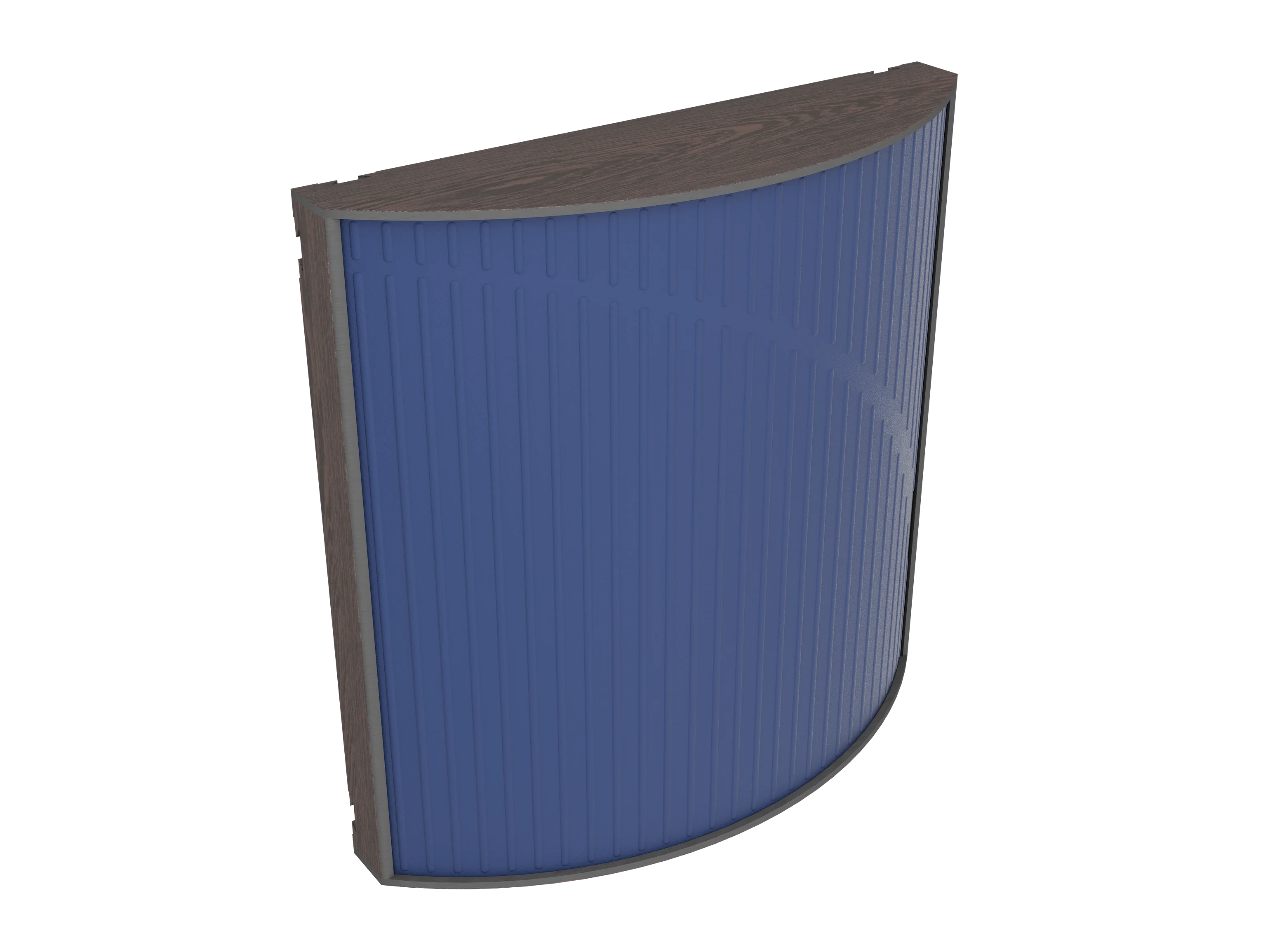 Vicoustic Cinema Round Ultra VMT Sound Absorbing Acoustic Panel in Blue and Dark Wenge