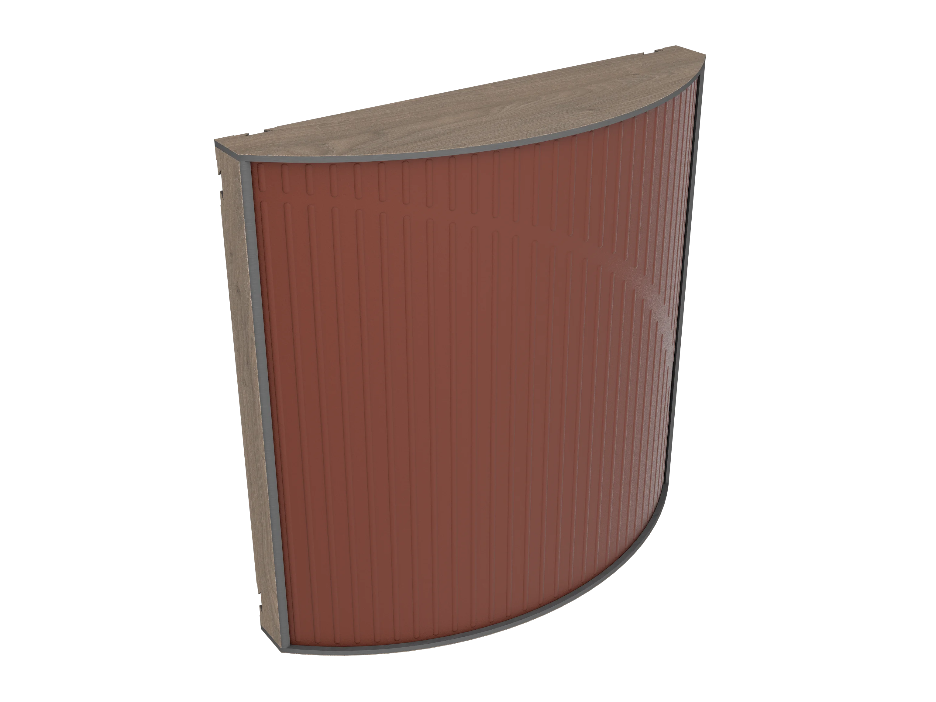 Vicoustic Cinema Round Ultra VMT Sound Absorbing Acoustic Panel in Brown and Brown Oak