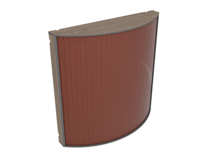 Vicoustic Cinema Round Ultra VMT Sound Absorbing Acoustic Panel in Brown and Brown Oak