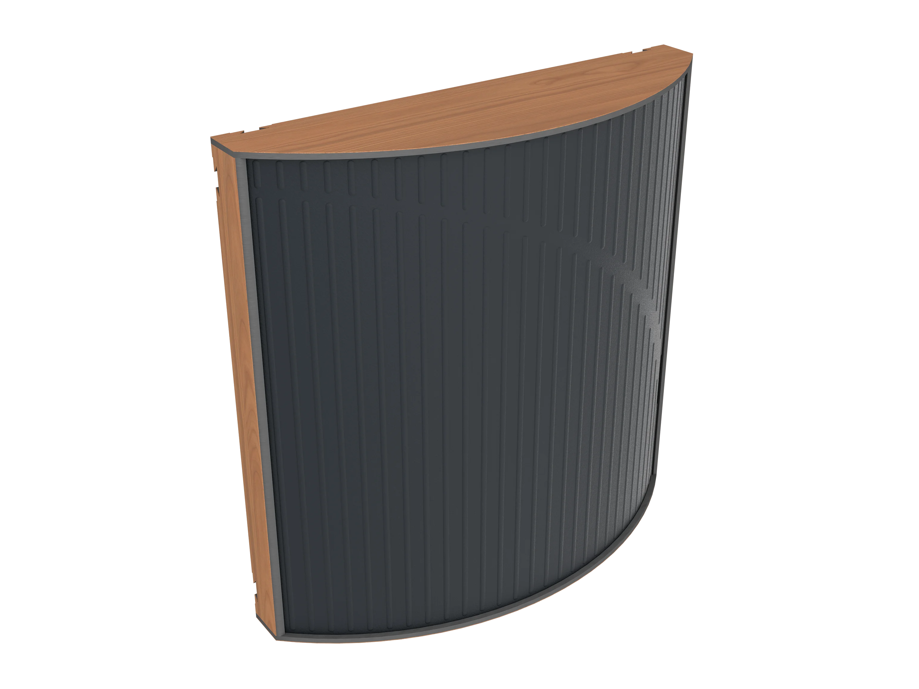 Vicoustic Cinema Round Ultra VMT Sound Absorbing Acoustic Panel in Black and Locarno Cherry