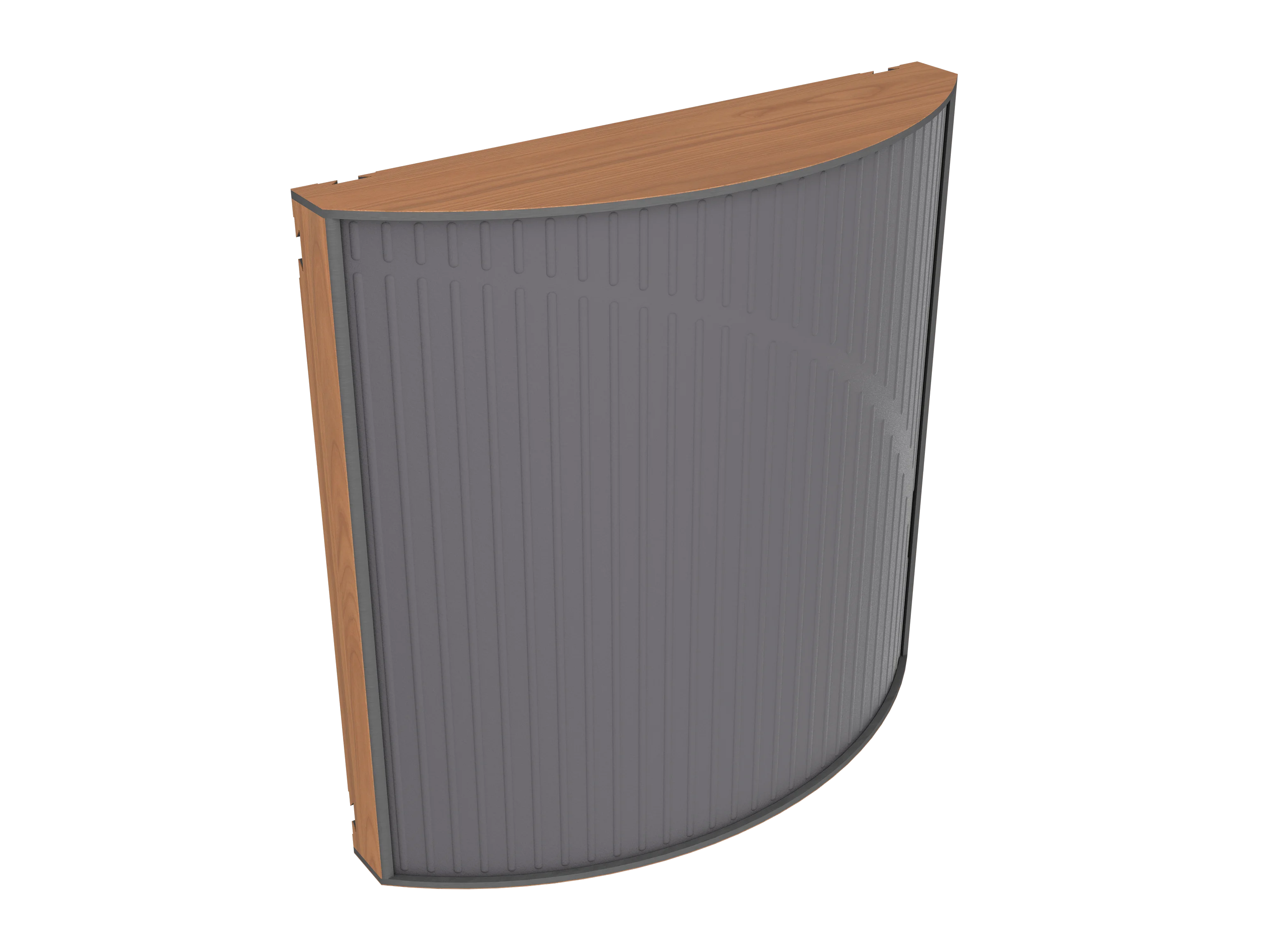 Vicoustic Cinema Round Ultra VMT Sound Absorbing Acoustic Panel in Grey and Locarno Cherry