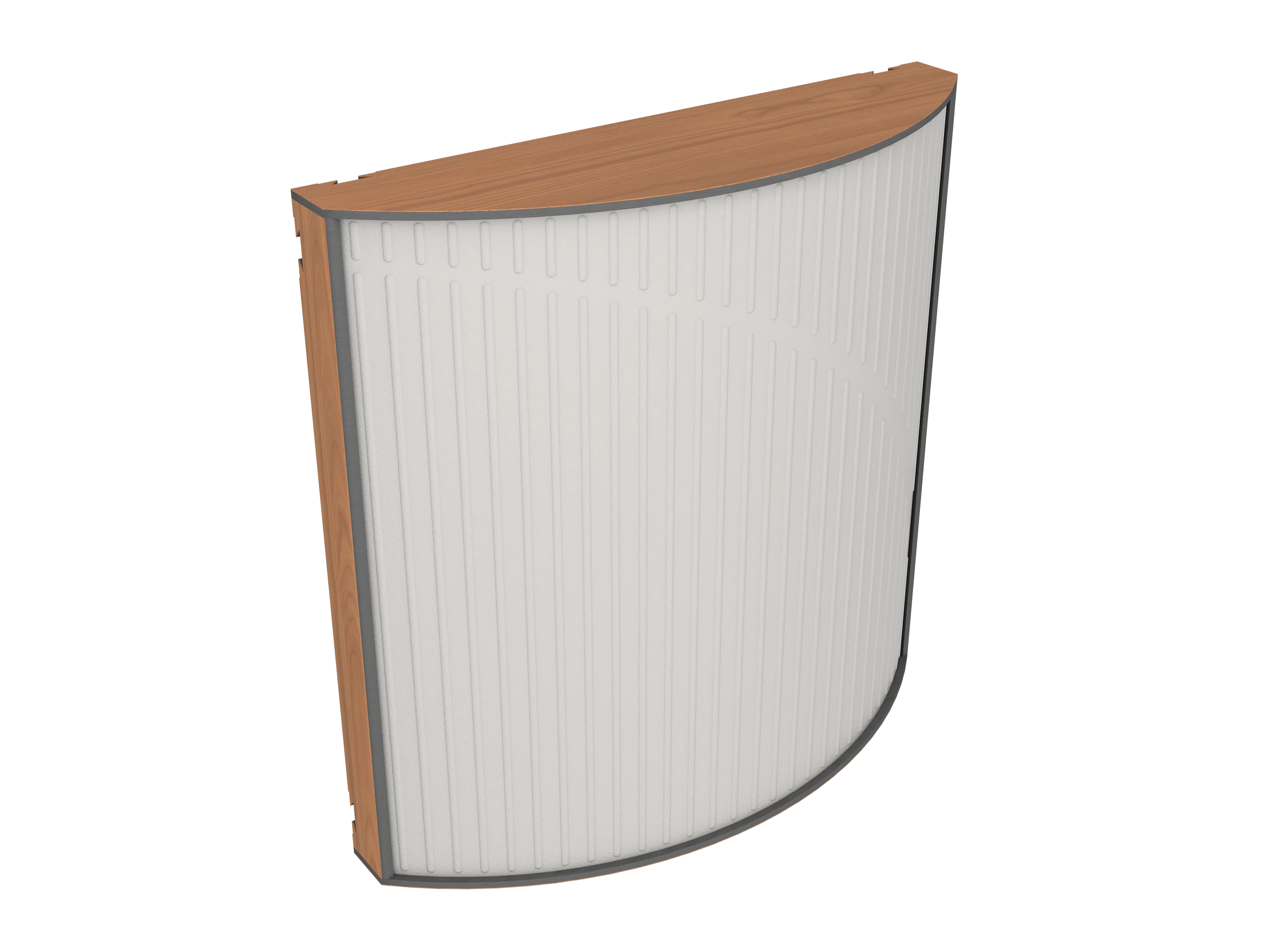 Vicoustic Cinema Round Ultra VMT Sound Absorbing Acoustic Panel in Light Grey and Locarno Cherry