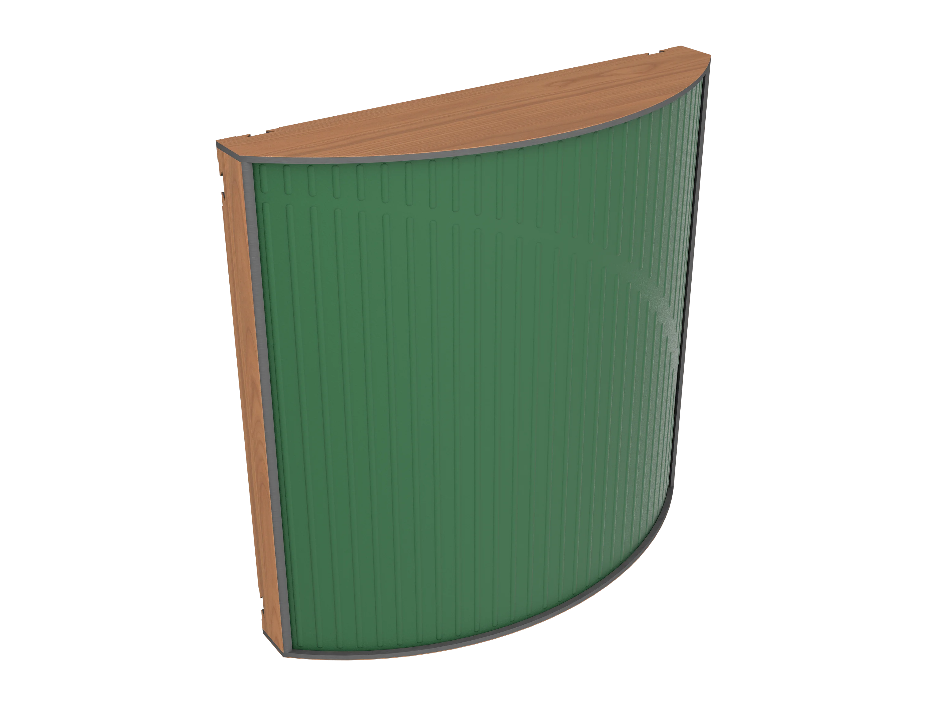 Vicoustic Cinema Round Ultra VMT Sound Absorbing Acoustic Panel in Musk Green and Locarno Cherry