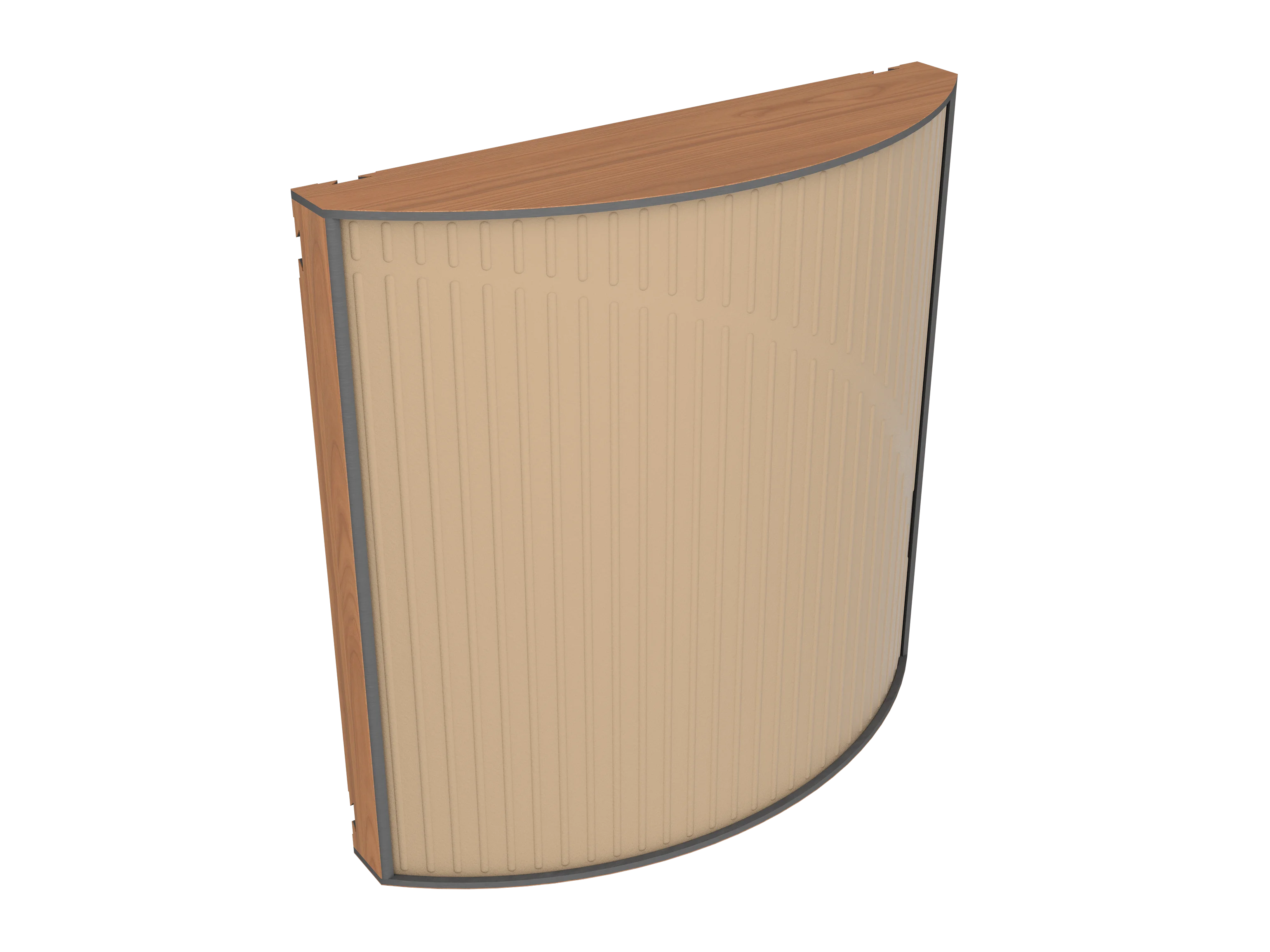 Vicoustic Cinema Round Ultra VMT Sound Absorbing Acoustic Panel in Beige and Locarno Cherry