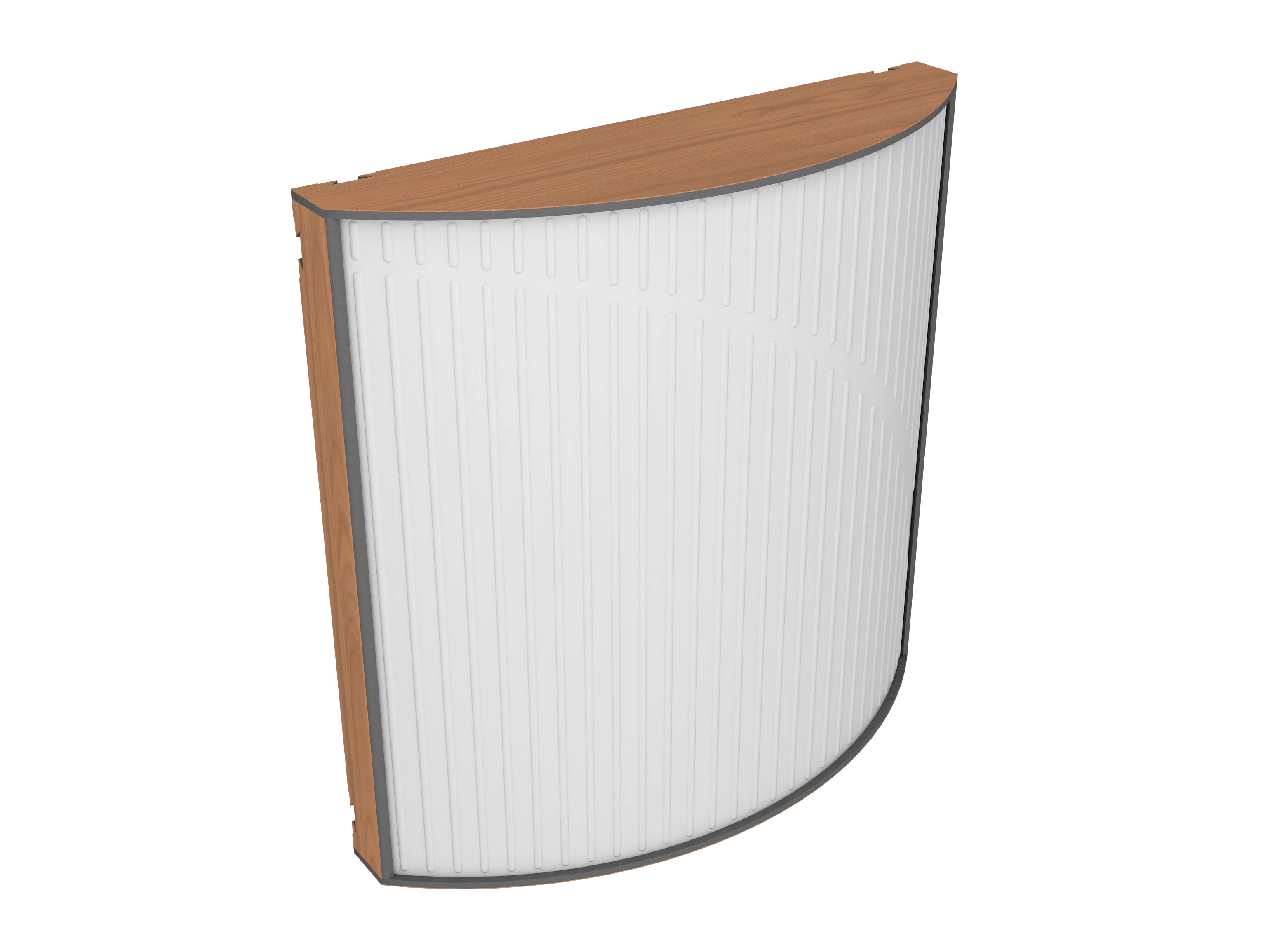 Vicoustic Cinema Round Ultra VMT Sound Absorbing Acoustic Panel in Natural White and Locarno Cherry