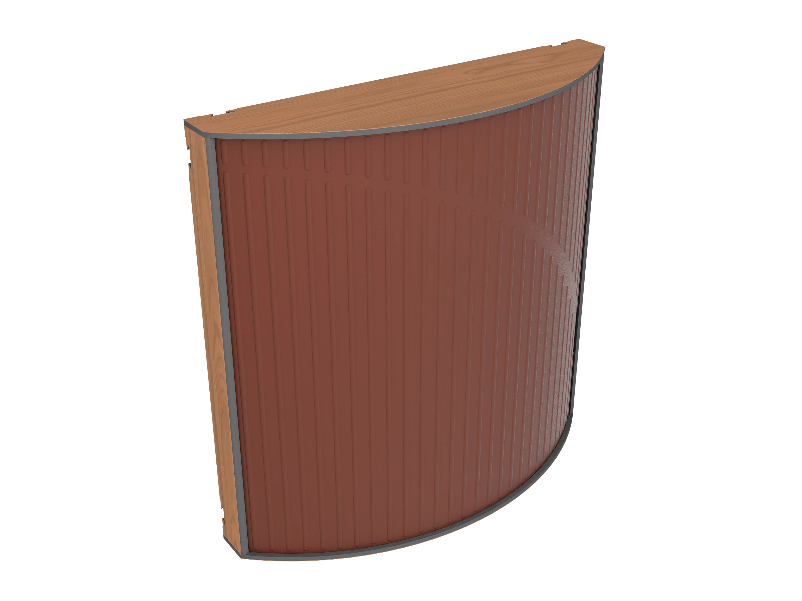 Vicoustic Cinema Round Ultra VMT Sound Absorbing Acoustic Panel in Brown and Locarno Cherry