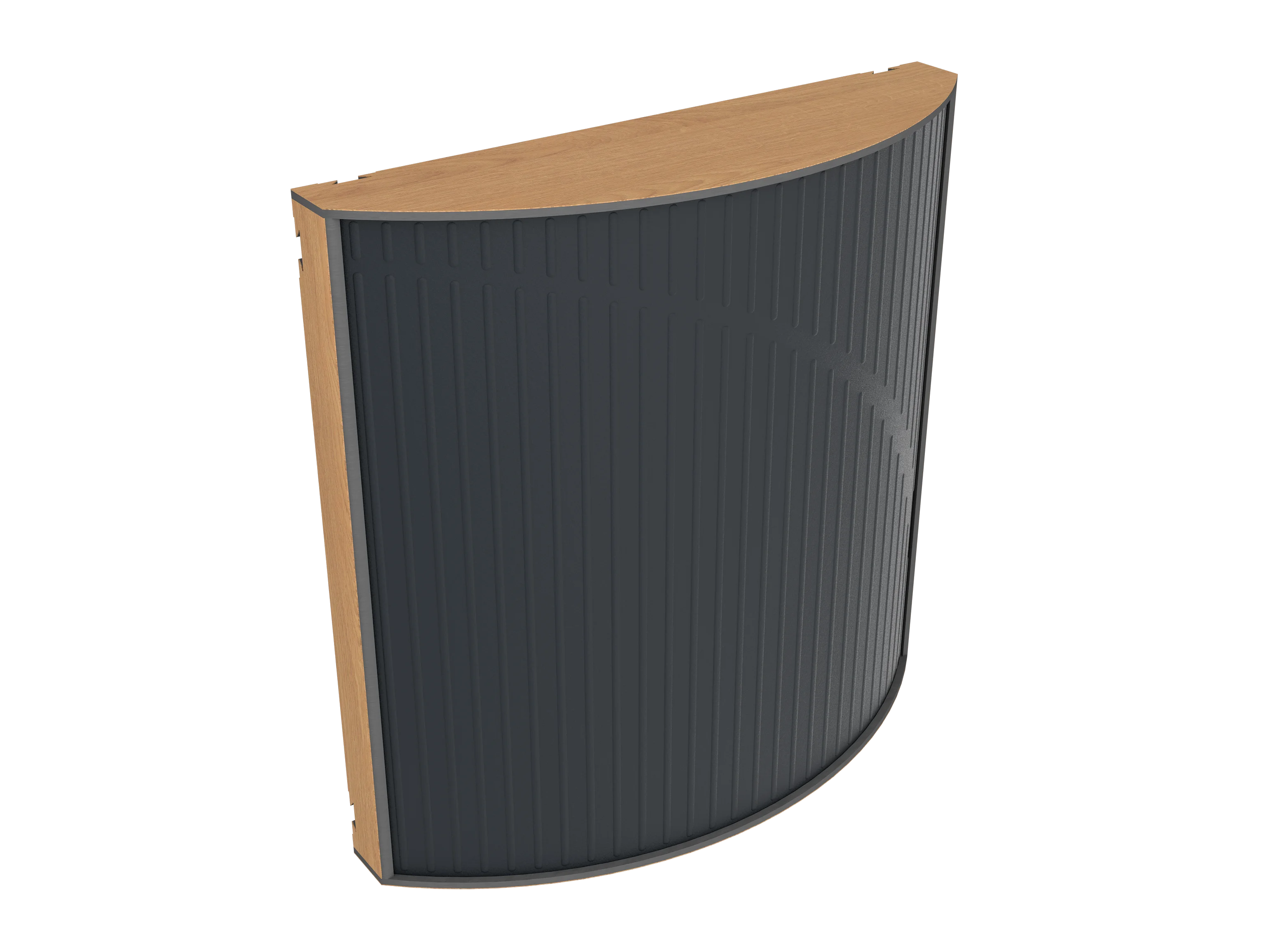 Vicoustic Cinema Round Ultra VMT Sound Absorbing Acoustic Panel in Black and Natural Oak