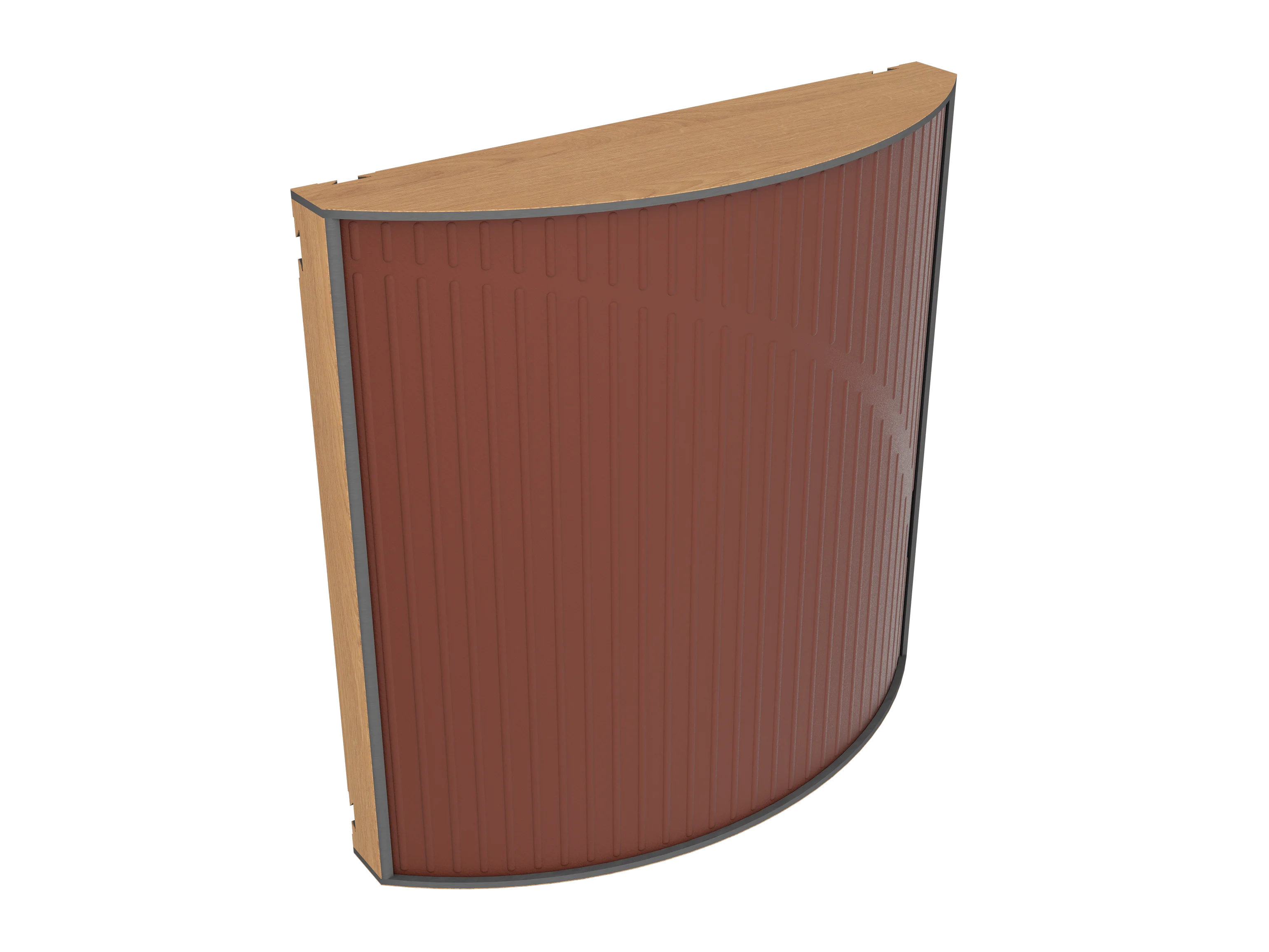 Vicoustic Cinema Round Ultra VMT Sound Absorbing Acoustic Panel in Brown and Natural Oak