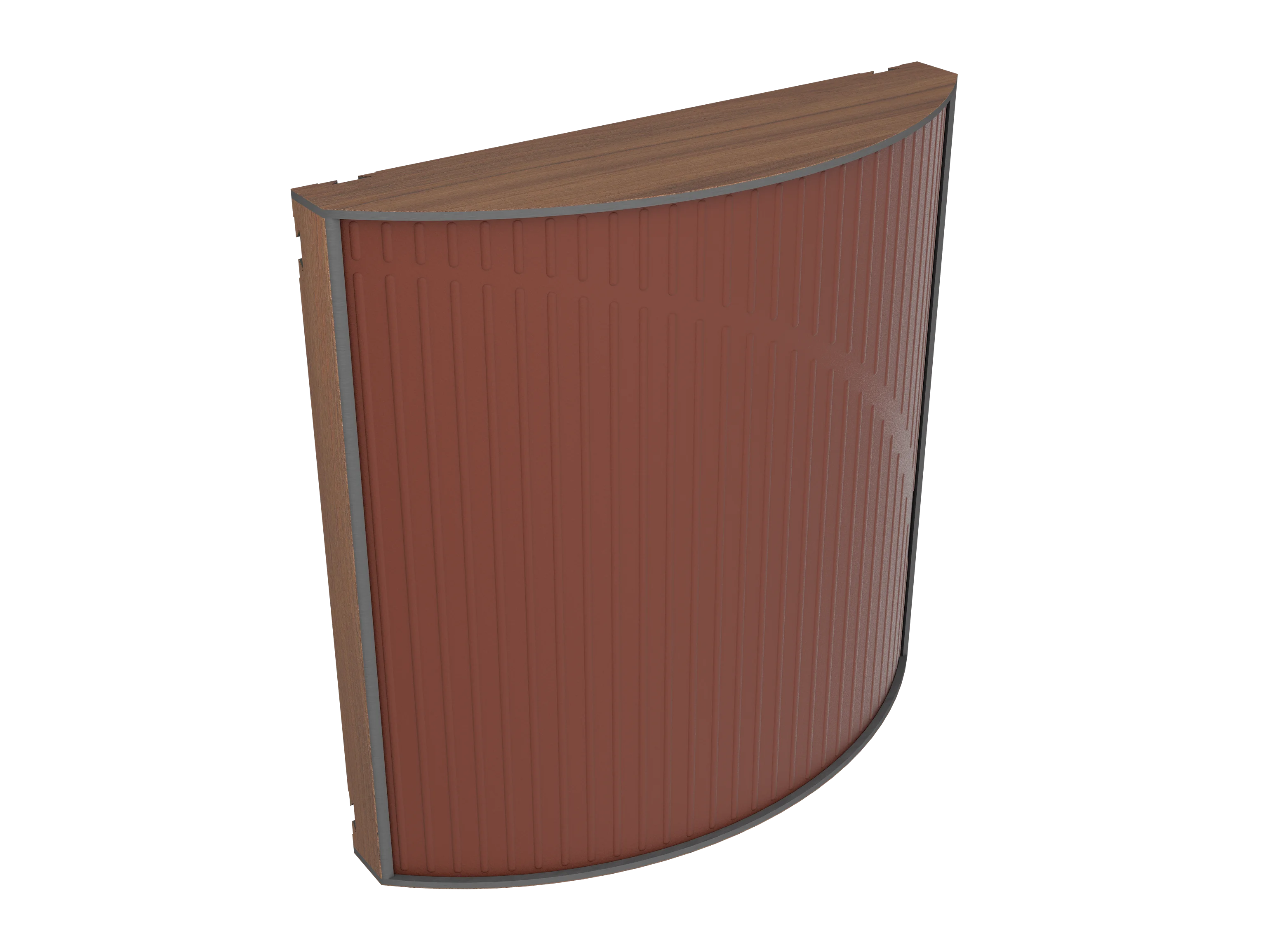 Vicoustic Cinema Round Ultra VMT Sound Absorbing Acoustic Panel in Brown and Natural Walnut