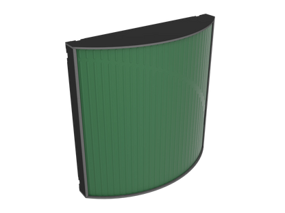 Vicoustic Cinema Round Ultra VMT Sound Absorbing Acoustic Panel in Musk Green and Black Matte