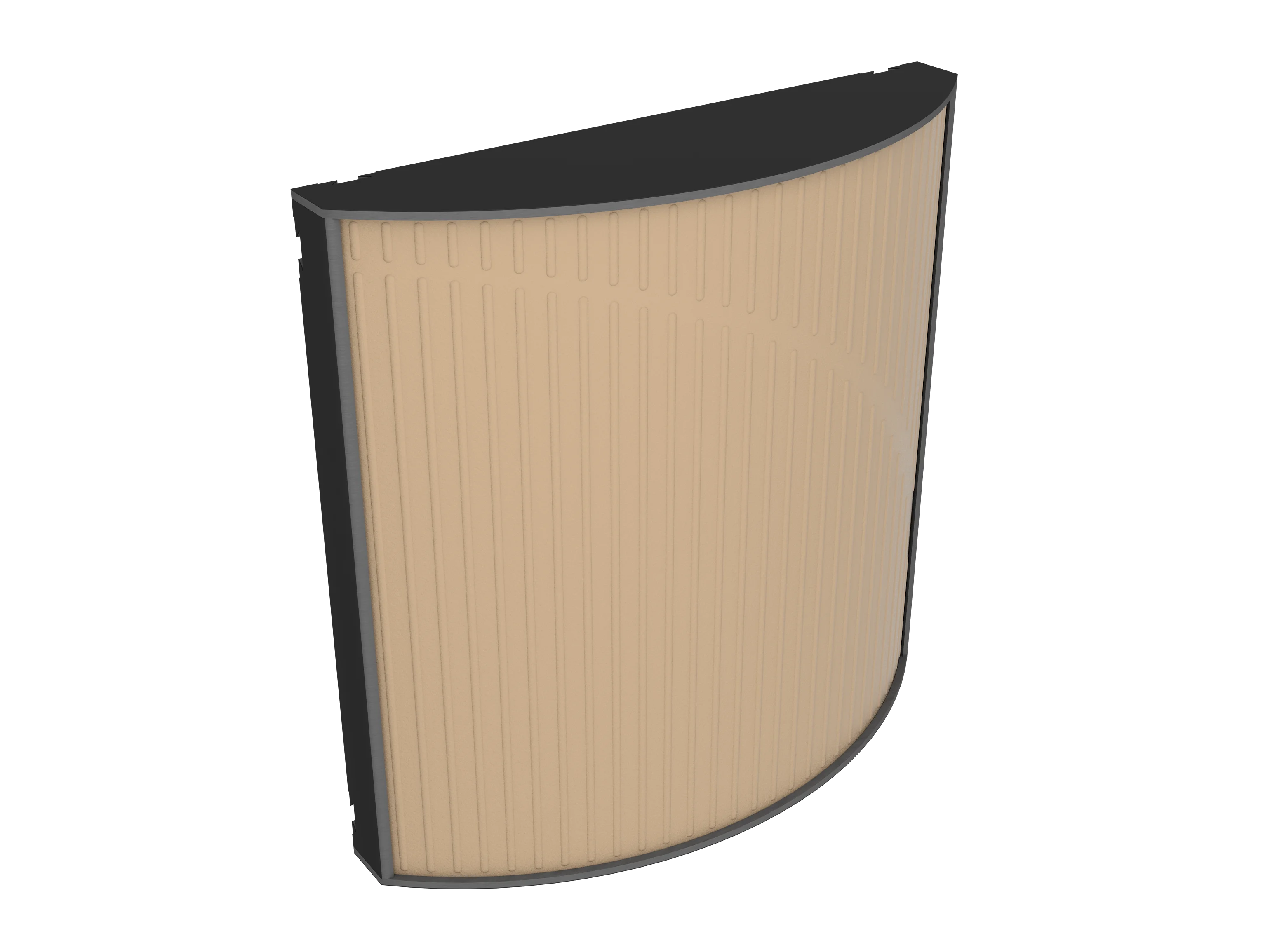 Vicoustic Cinema Round Ultra VMT Sound Absorbing Acoustic Panel in Beige and Black Matte