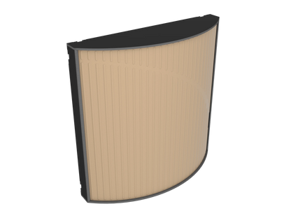 Vicoustic Cinema Round Ultra VMT Sound Absorbing Acoustic Panel in Beige and Black Matte