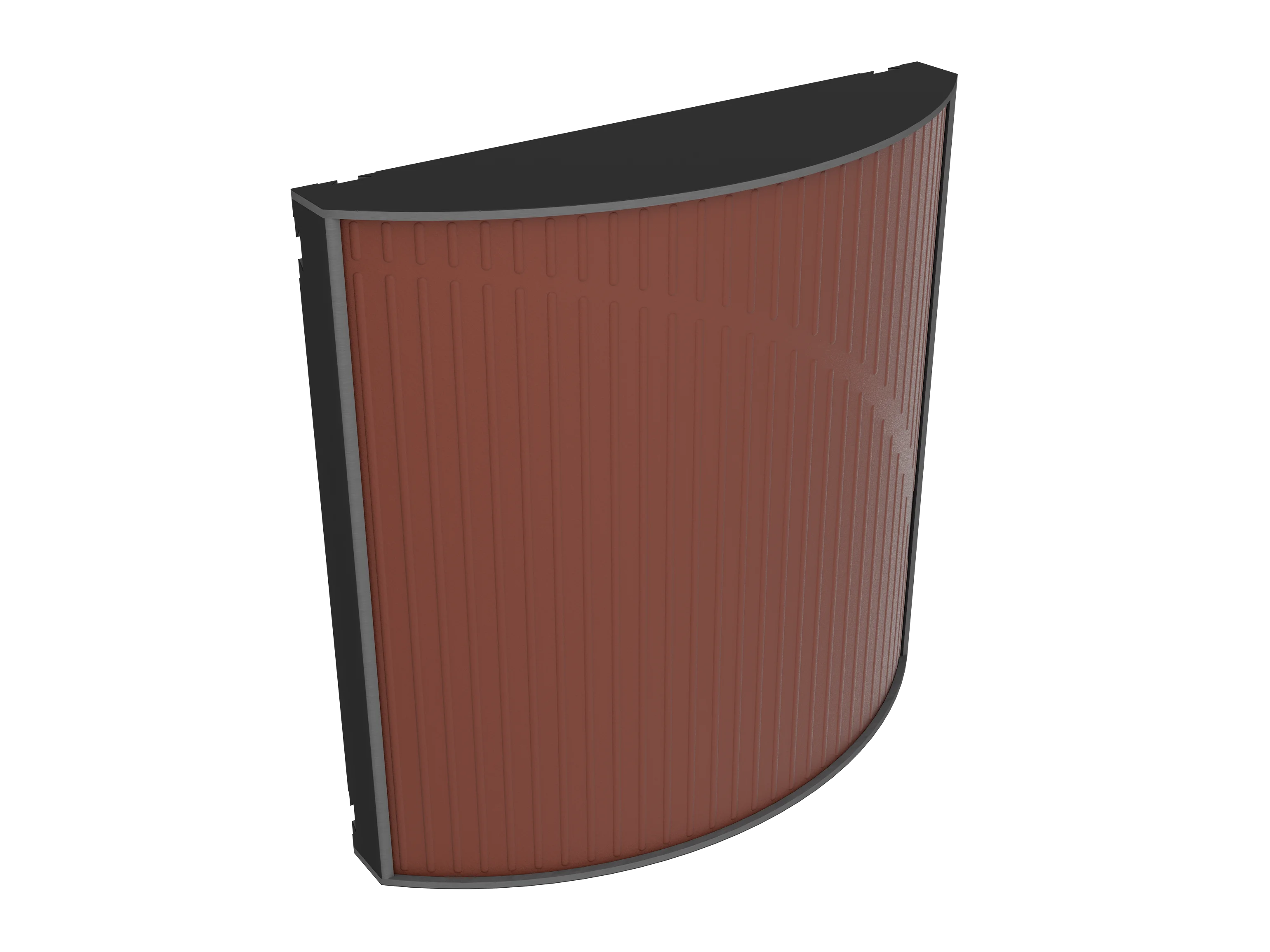 Vicoustic Cinema Round Ultra VMT Sound Absorbing Acoustic Panel in Brown and Black Matte