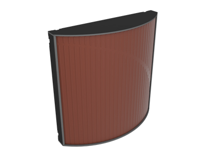 Vicoustic Cinema Round Ultra VMT Sound Absorbing Acoustic Panel in Brown and Black Matte