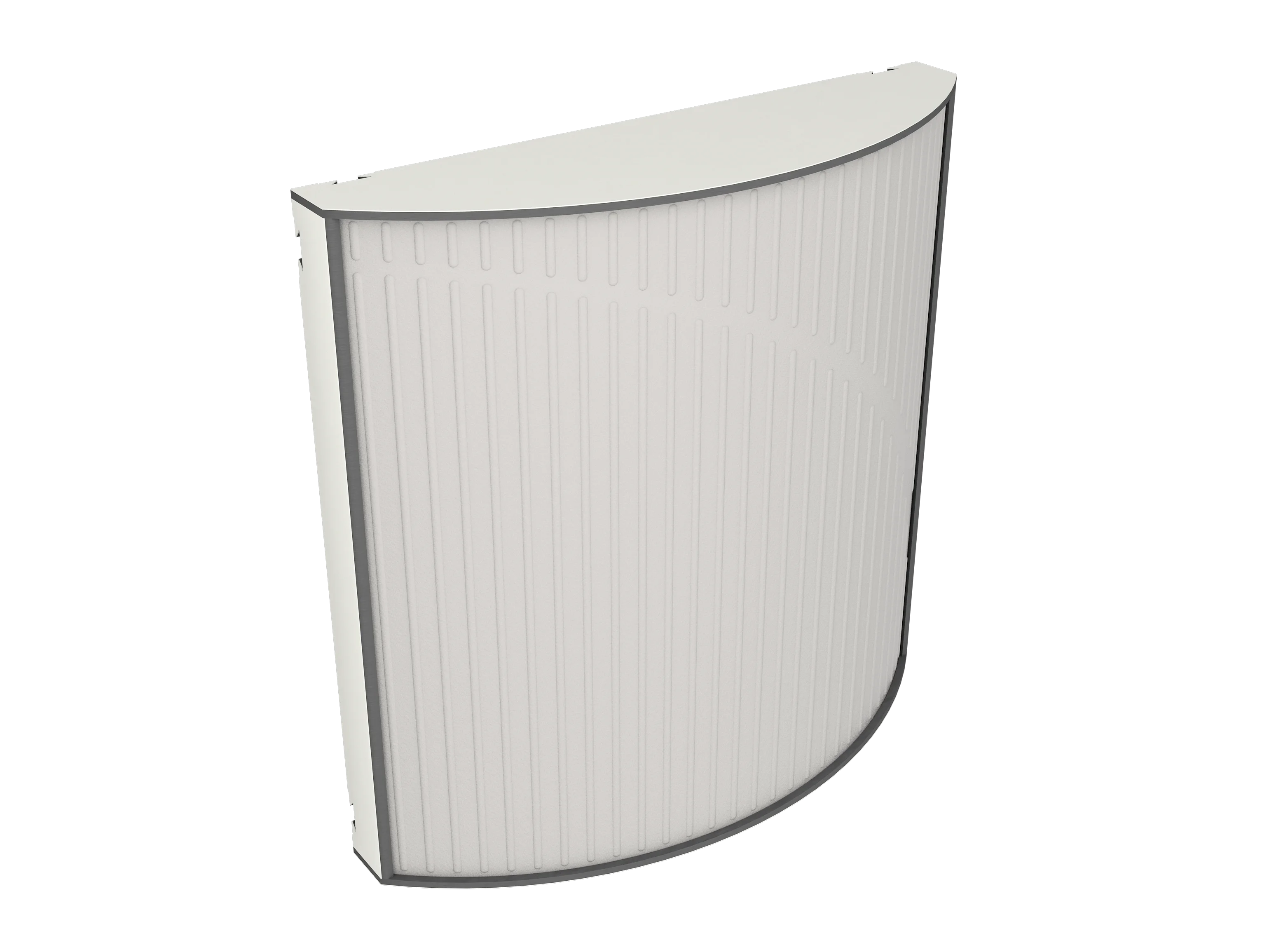 Vicoustic Cinema Round Ultra VMT Sound Absorbing Acoustic Panel in Light Grey and White Matte