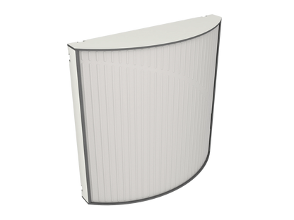 Vicoustic Cinema Round Ultra VMT Sound Absorbing Acoustic Panel in Light Grey and White Matte