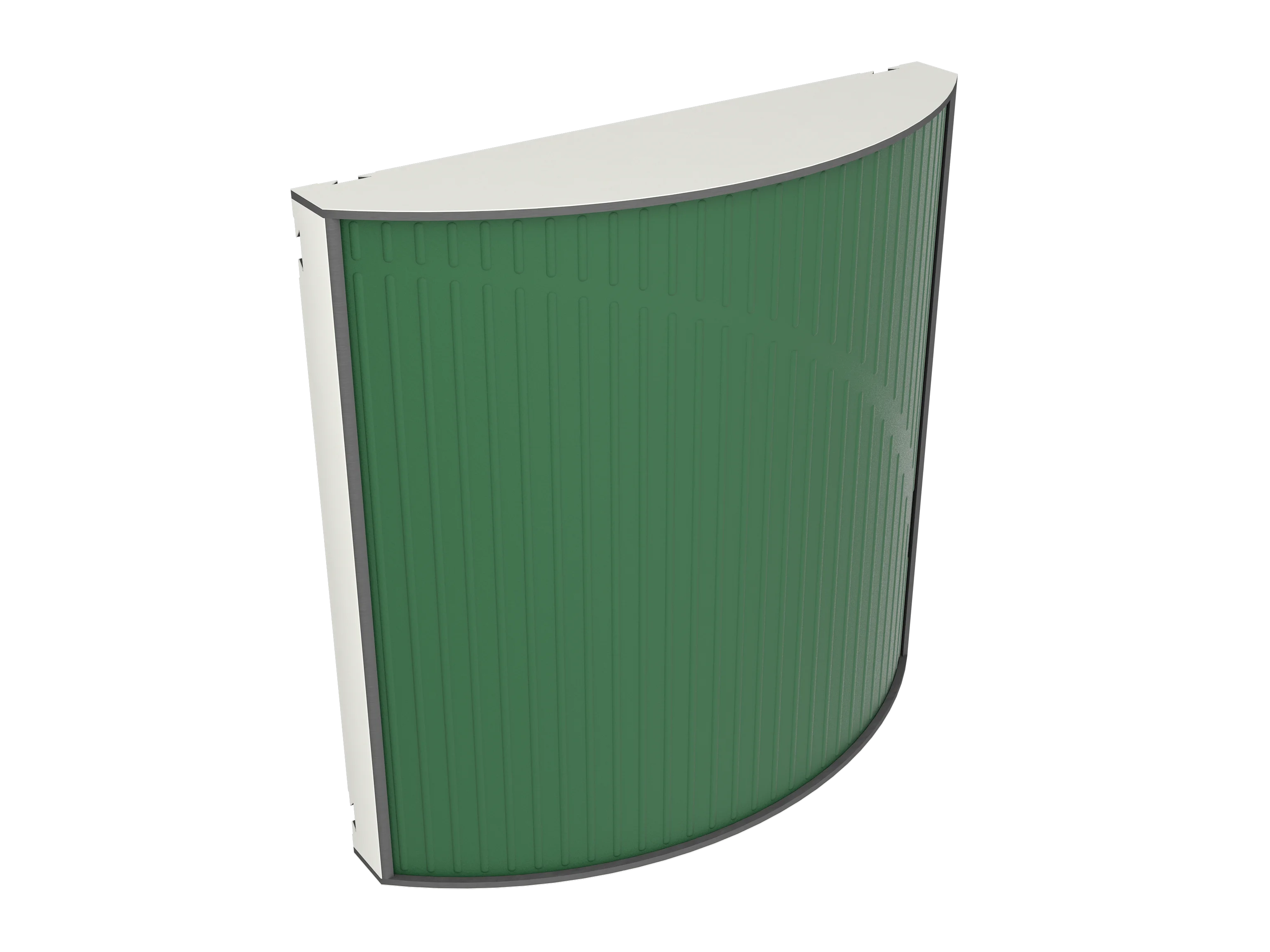Vicoustic Cinema Round Ultra VMT Sound Absorbing Acoustic Panel in Musk Green and White Matte