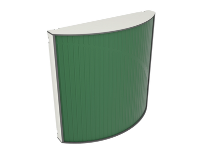 Vicoustic Cinema Round Ultra VMT Sound Absorbing Acoustic Panel in Musk Green and White Matte