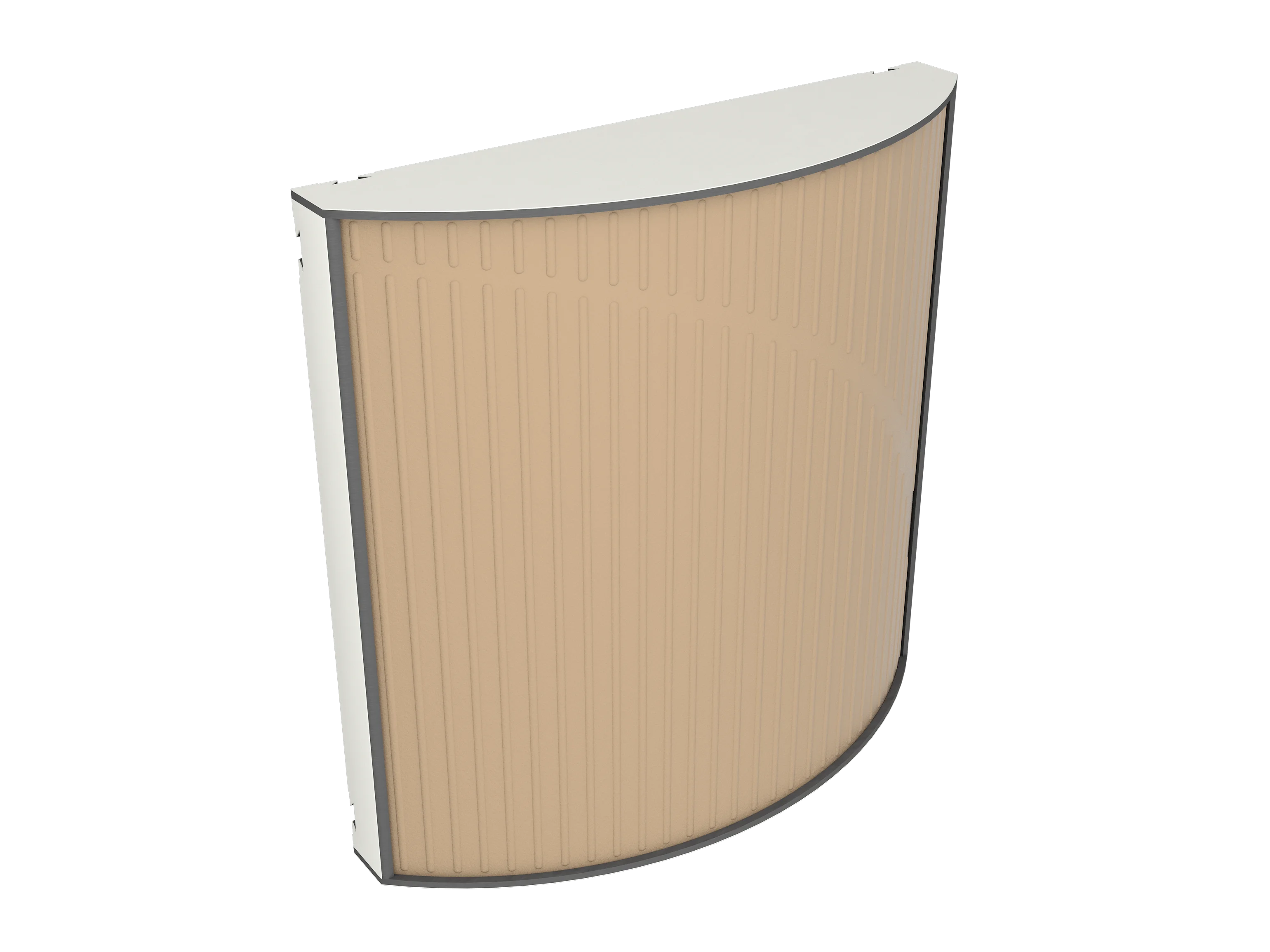 Vicoustic Cinema Round Ultra VMT Sound Absorbing Acoustic Panel in Beige and White Matte