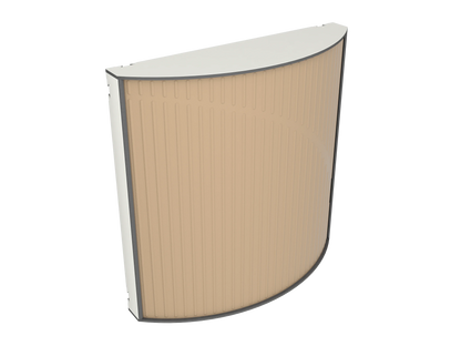 Vicoustic Cinema Round Ultra VMT Sound Absorbing Acoustic Panel in Beige and White Matte