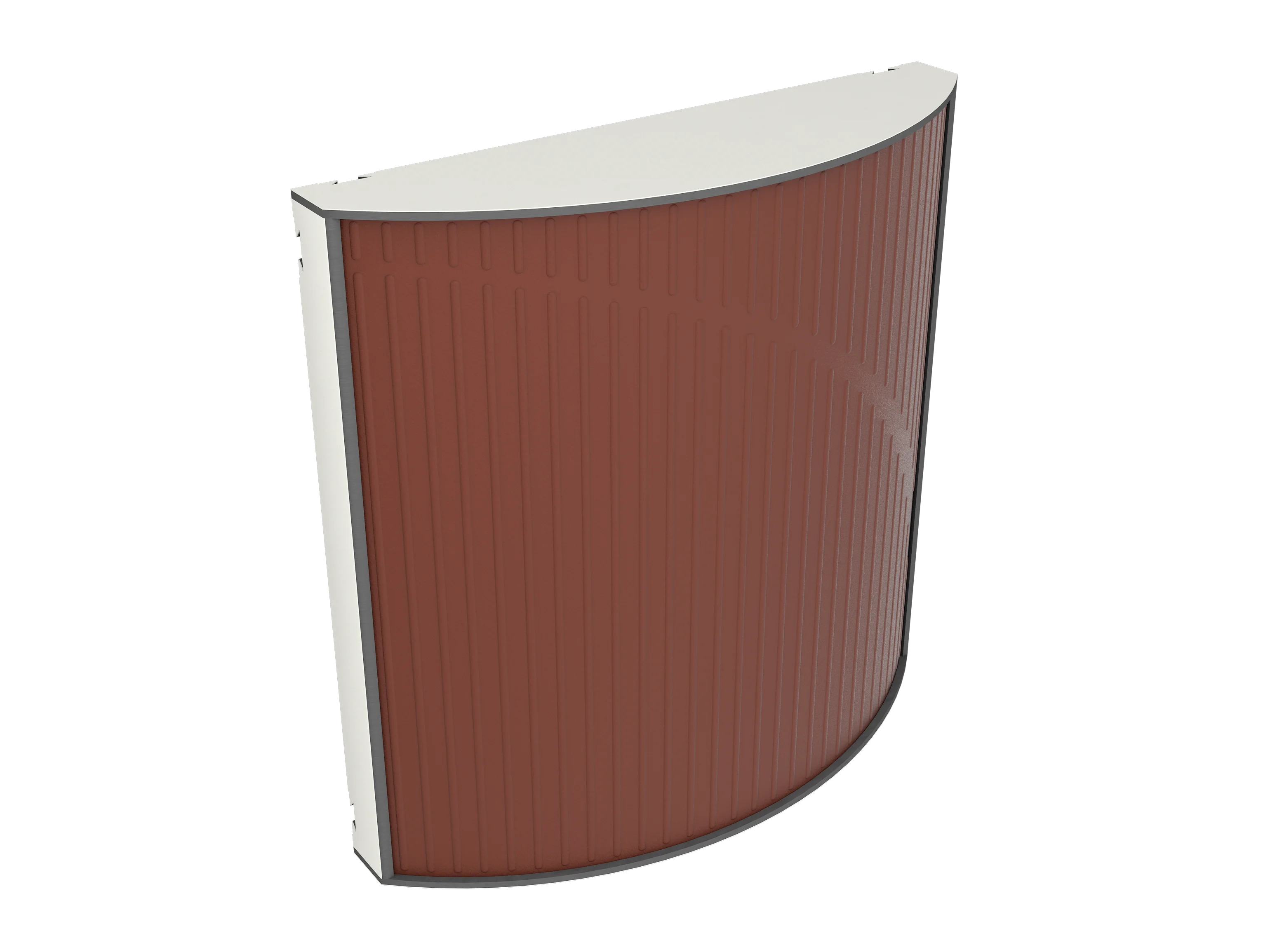 Vicoustic Cinema Round Ultra VMT Sound Absorbing Acoustic Panel in Brown and White Matte