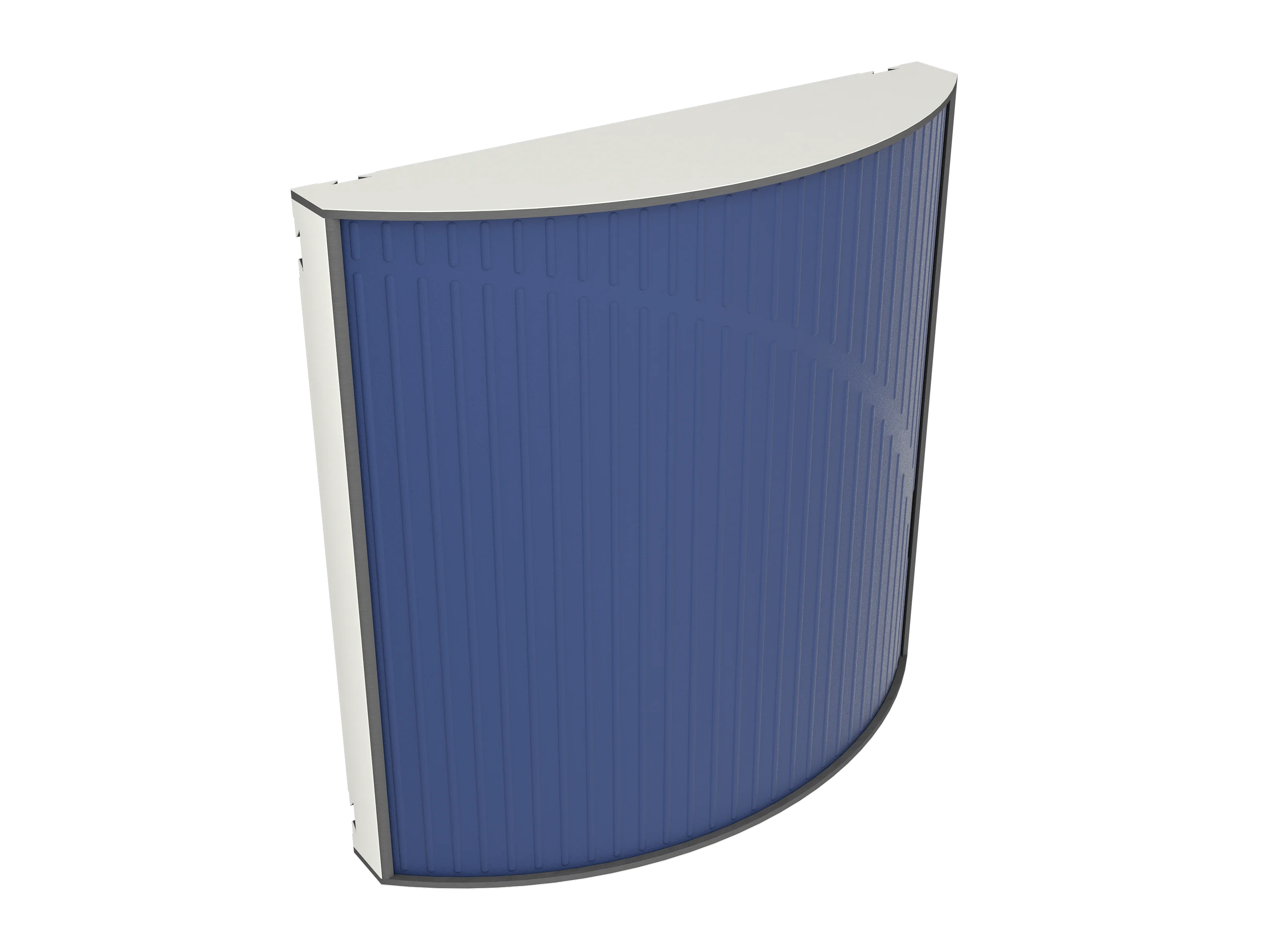 Vicoustic Cinema Round Ultra VMT Sound Absorbing Acoustic Panel in Blue and White Matte