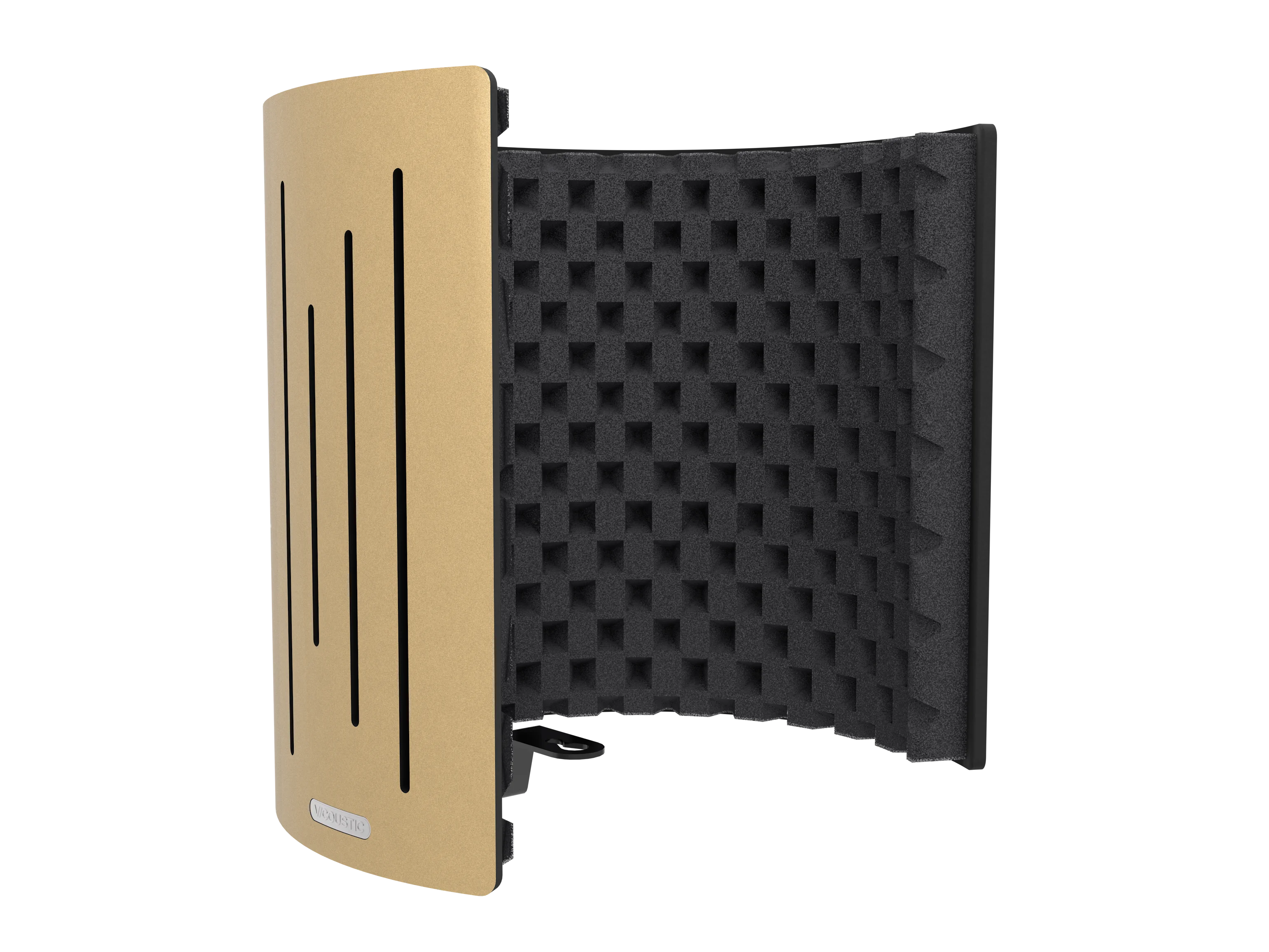 Vicoustic Flexi Screen Ultra MKII Sound Absorbing Acoustic Panel Shield in Metallic Gold