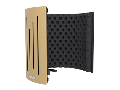 Vicoustic Flexi Screen Ultra MKII Sound Absorbing Acoustic Panel Shield in Metallic Gold