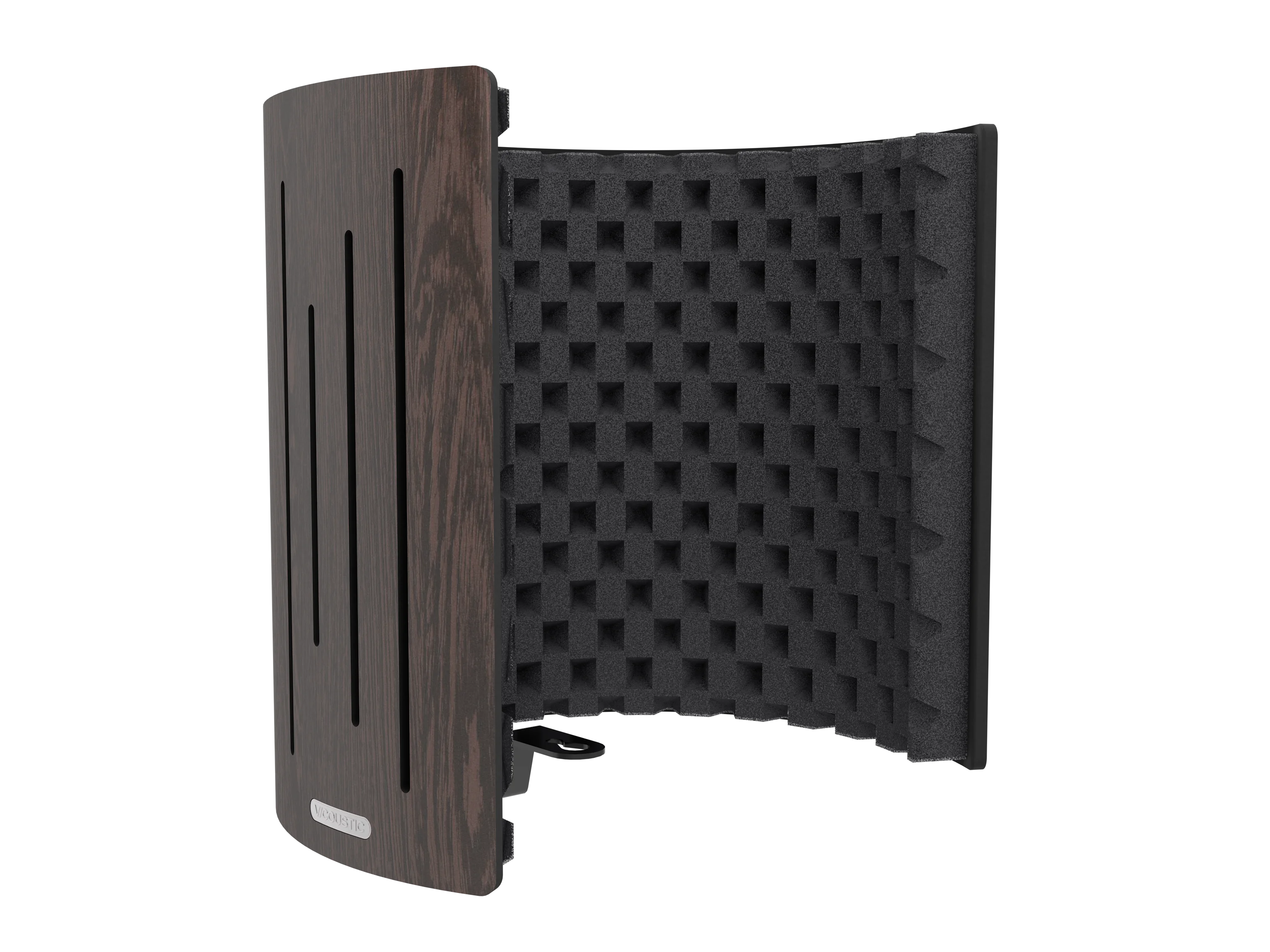 Vicoustic Flexi Screen Ultra MKII Sound Absorbing Acoustic Panel Shield in Dark Wenge