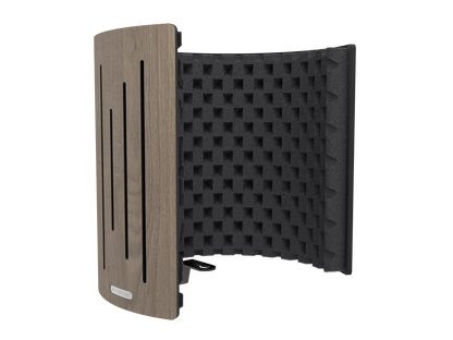 Vicoustic Flexi Screen Ultra MKII Sound Absorbing Acoustic Panel Shield in Brown Oak