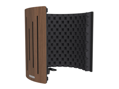 Vicoustic Flexi Screen Ultra MKII Sound Absorbing Acoustic Panel Shield in Dark Walnut
