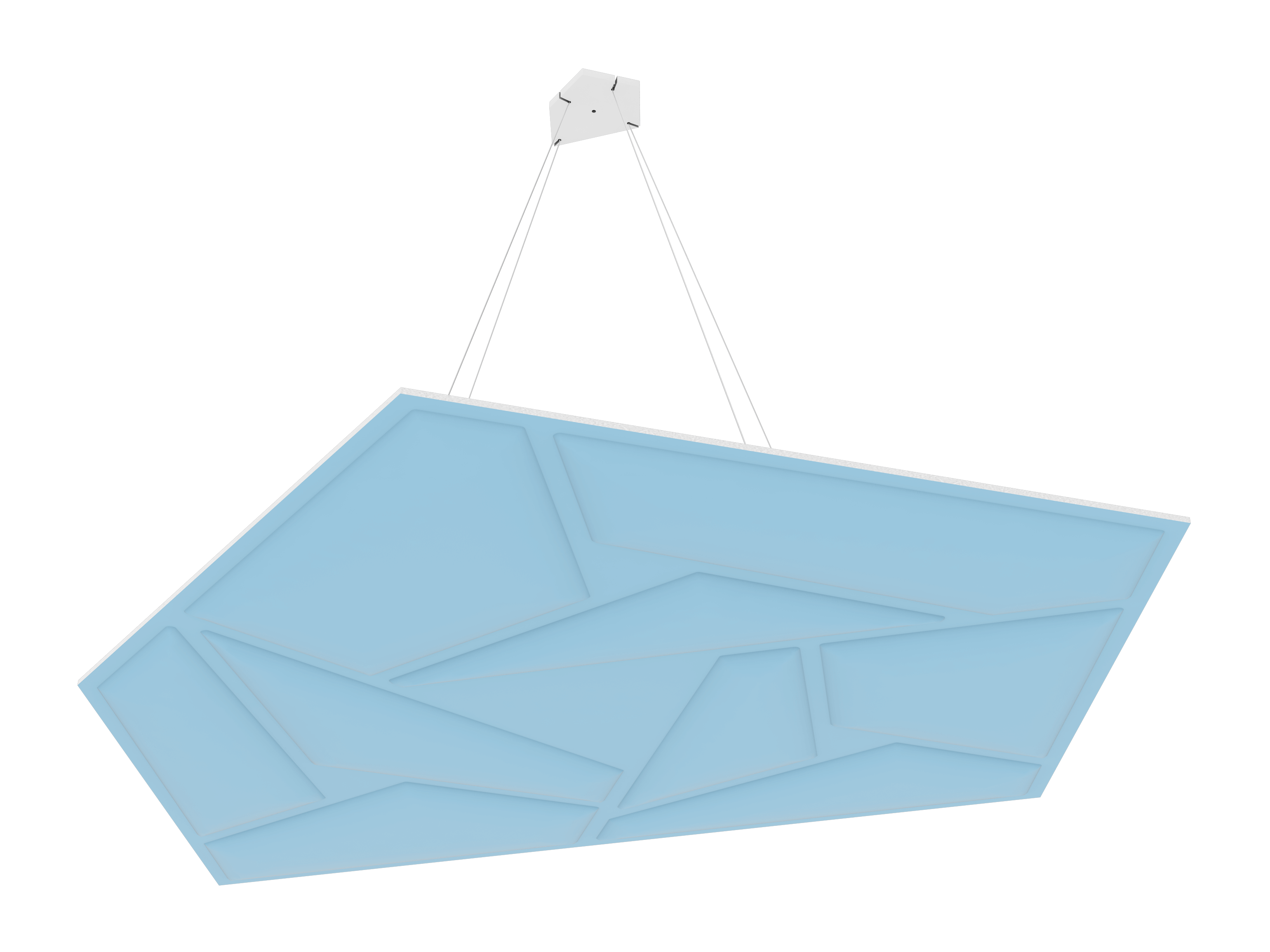 Vicoustic GEN_VMT Penray 01 Cloud Sound Absorbing Suspended Acoustic Panel in Bondi Blue 1