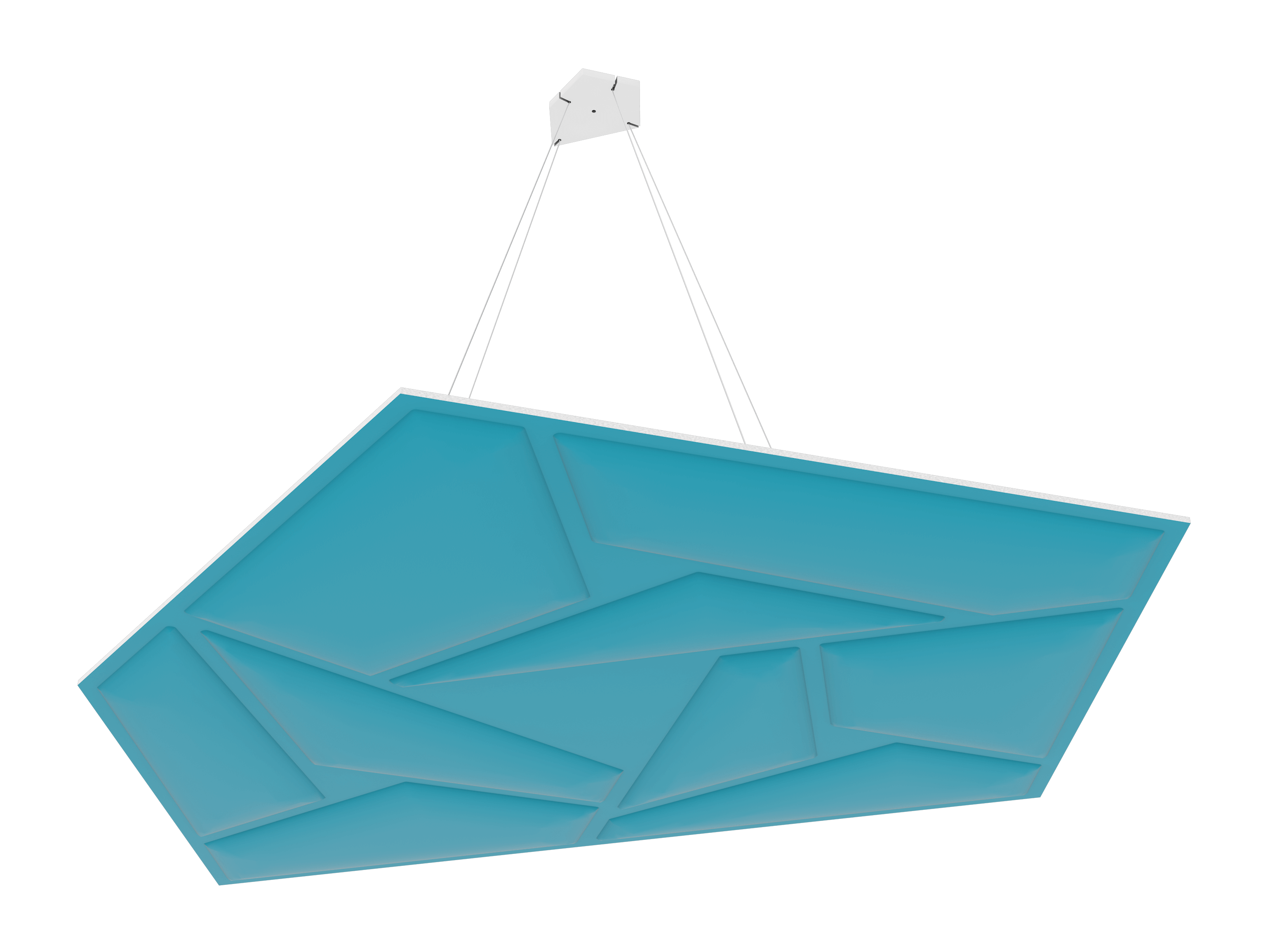 Vicoustic GEN_VMT Penray 01 Cloud Sound Absorbing Suspended Acoustic Panel in Bondi Blue 2