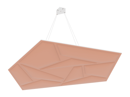 Vicoustic GEN_VMT Penray 01 Cloud Sound Absorbing Suspended Acoustic Panel in Coral 1