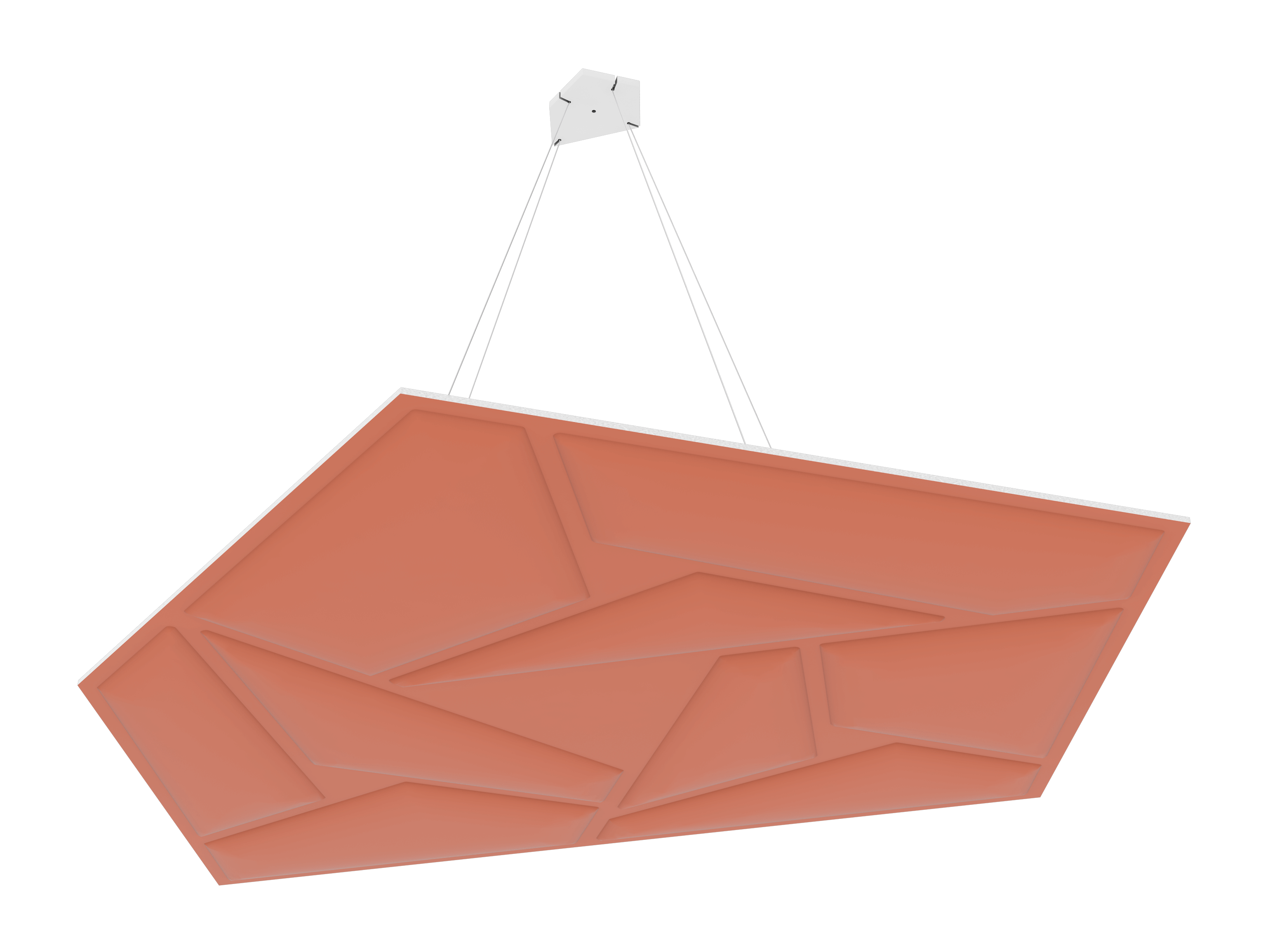 Vicoustic GEN_VMT Penray 01 Cloud Sound Absorbing Suspended Acoustic Panel in Coral 2