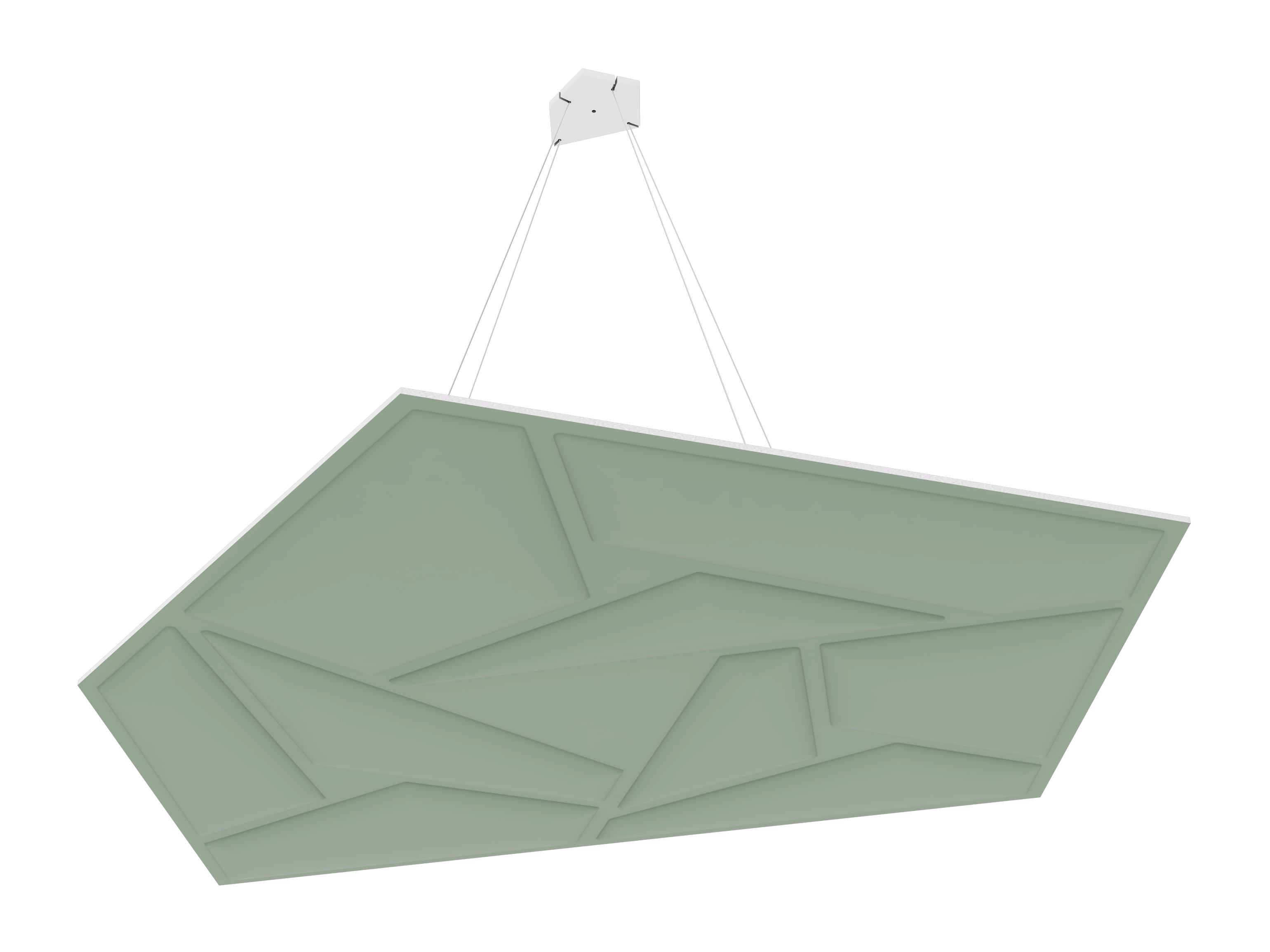 Vicoustic GEN_VMT Penray 01 Cloud Sound Absorbing Suspended Acoustic Panel in Moss Green 2