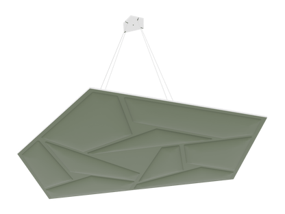 Vicoustic GEN_VMT Penray 01 Cloud Sound Absorbing Suspended Acoustic Panel in Moss Green 3
