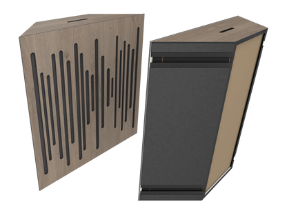 Vicoustic Super Bass Extreme Ultra Bass Trap Acoustic Panel in Brown Oak