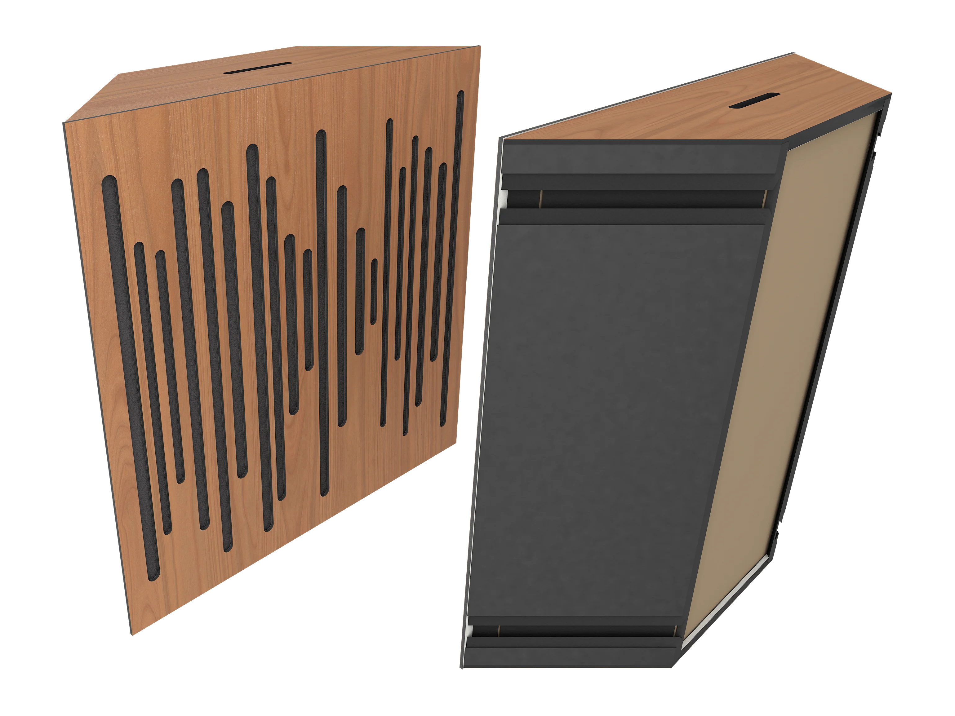 Vicoustic Super Bass Extreme Ultra Bass Trap Acoustic Panel in Locarno Cherry