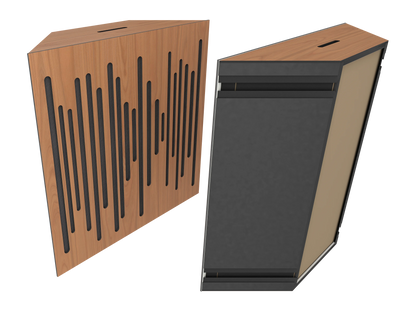 Vicoustic Super Bass Extreme Ultra Bass Trap Acoustic Panel in Locarno Cherry