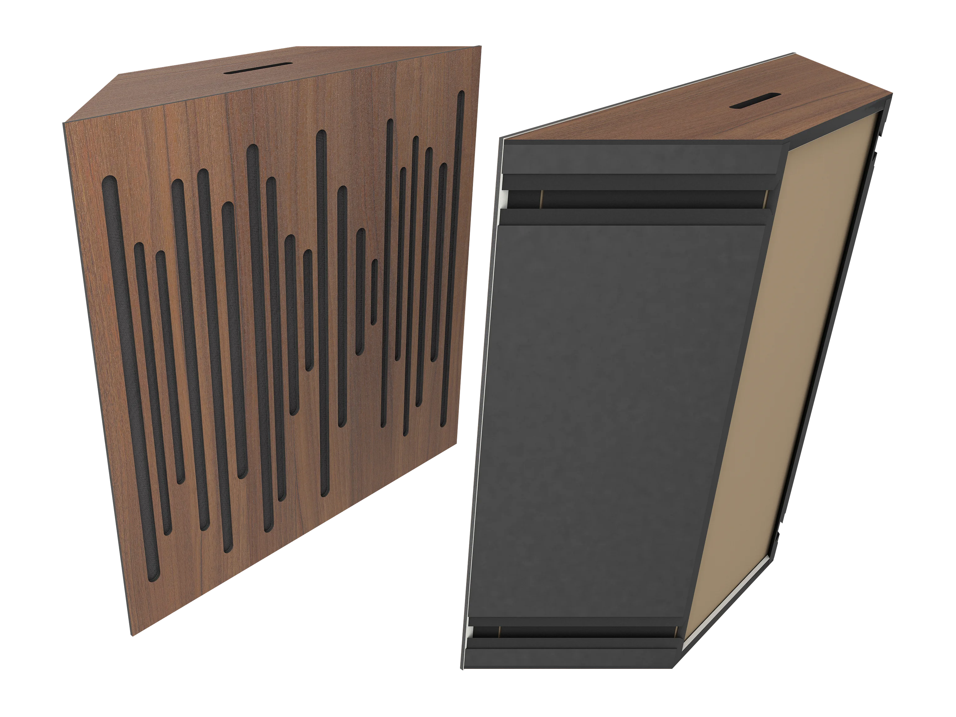 Vicoustic Super Bass Extreme Ultra Bass Trap Acoustic Panel in Natural Walnut