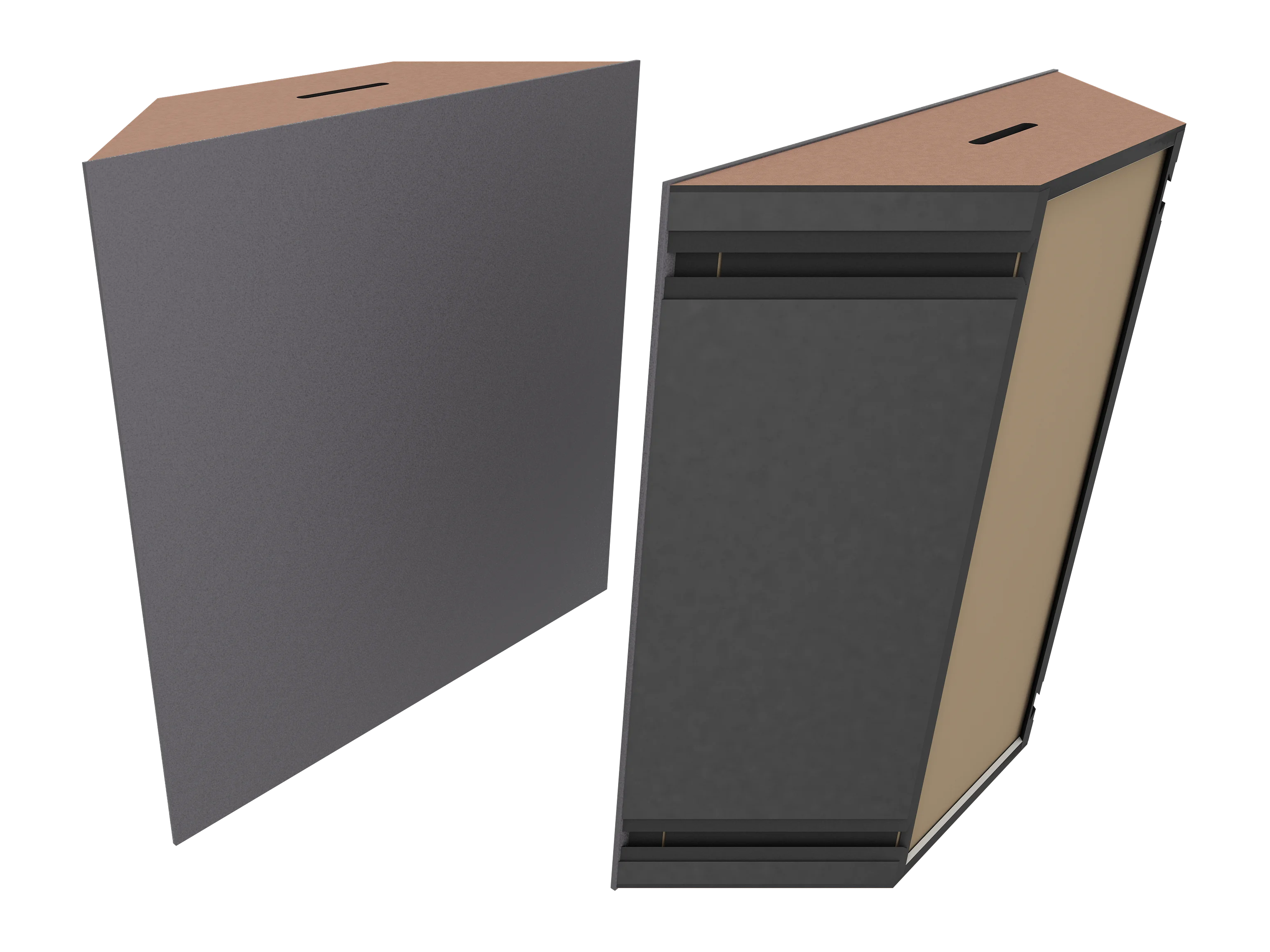 Vicoustic Super Bass Extreme Ultra VMT Bass Trap Acoustic Panel in Grey and Metallic Copper