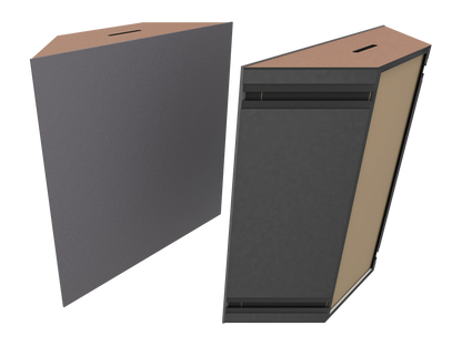 Vicoustic Super Bass Extreme Ultra VMT Bass Trap Acoustic Panel in Grey and Metallic Copper